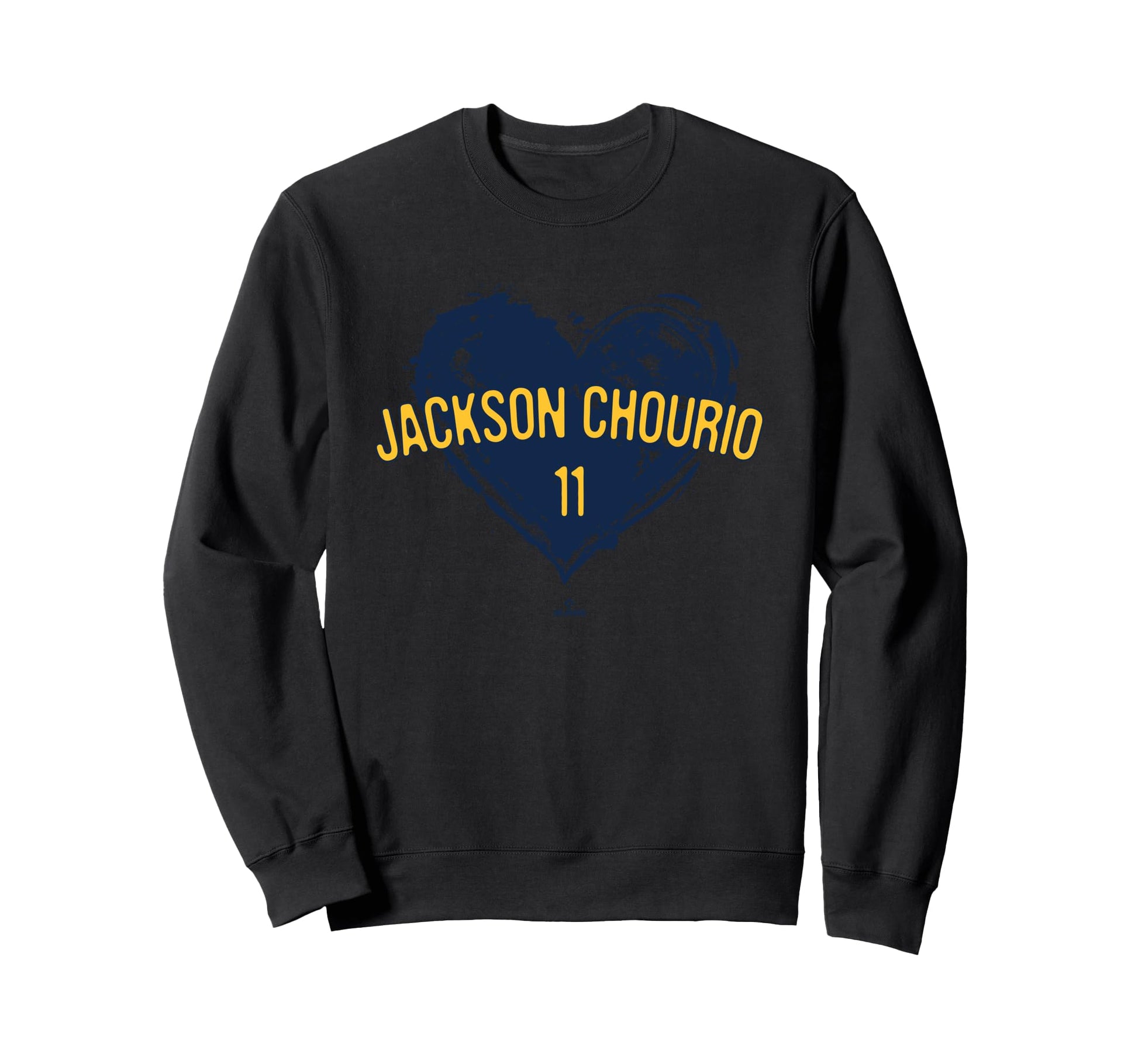 Distressed Heart Jackson Chourio Sweatshirt - Fun Novelty Design Men Women - T-Shirt, Sweatshirt, Hoodie