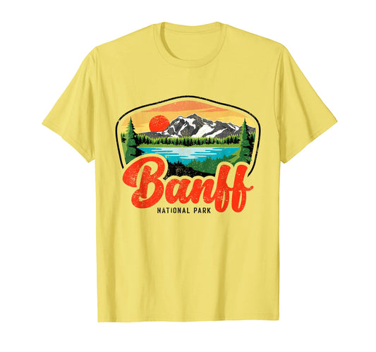 Banff Canadian National Park Souvenir T-Shirt - Custom Art Print Unisex - T-Shirt, Sweatshirt, Hoodie