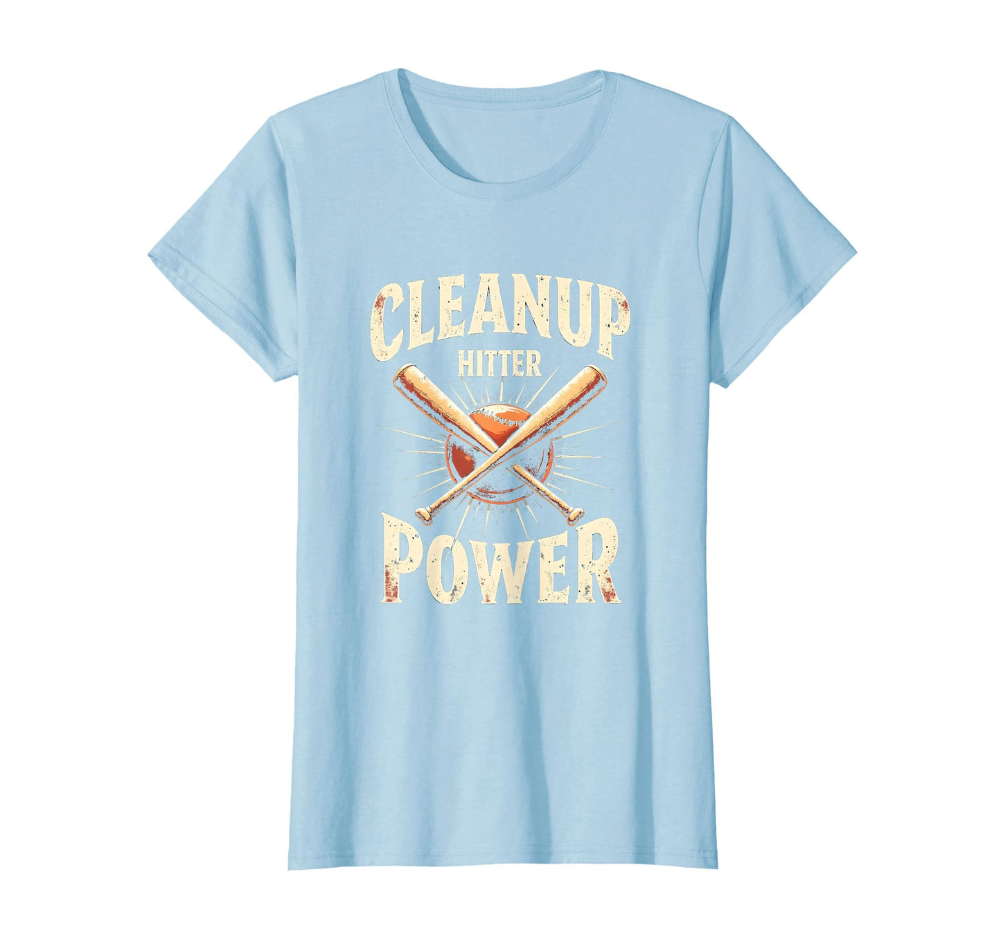 Cleanup Hitter Power Baseball T-Shirt - Casual Everyday Wear Unisex - T-Shirt, Sweatshirt, Hoodie