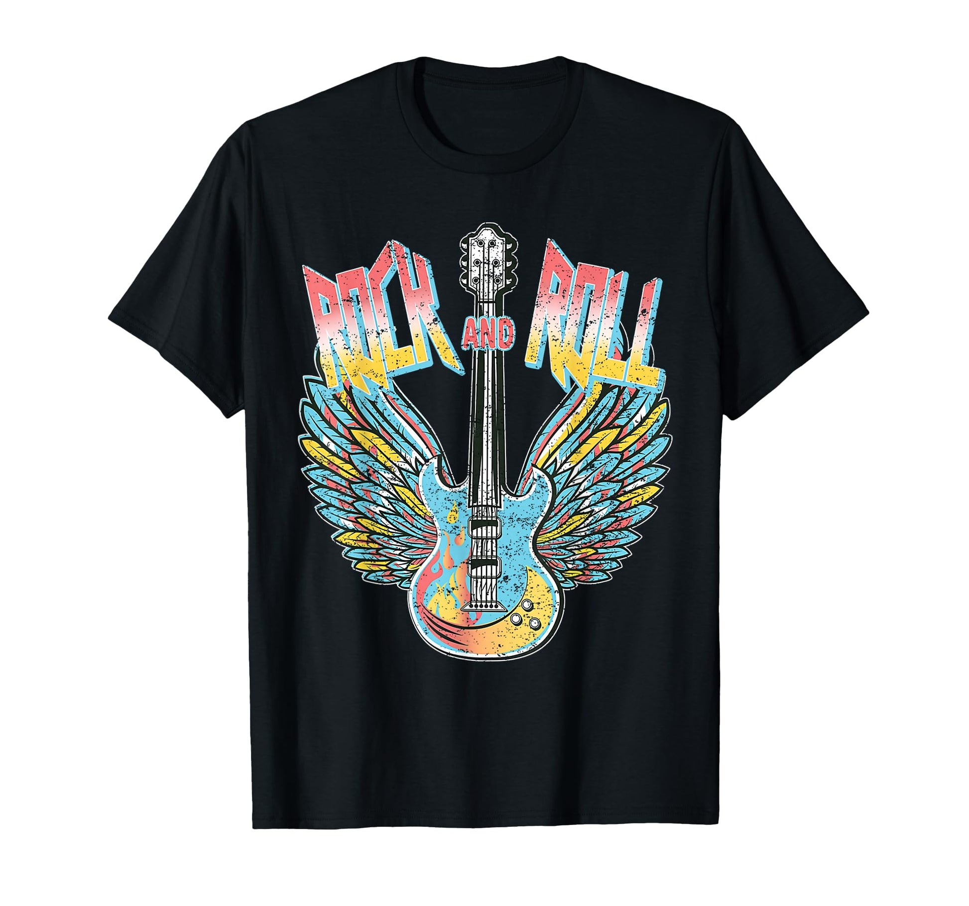 80S Rock Roll Music Electric T-Shirt - Casual Everyday Wear Men Women - T-Shirt, Sweatshirt, Hoodie