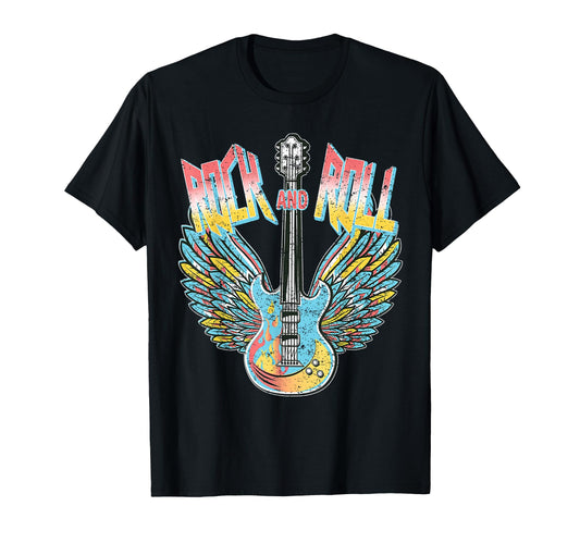 80S Rock Roll Music Electric T-Shirt - Casual Everyday Wear Men Women - T-Shirt, Sweatshirt, Hoodie