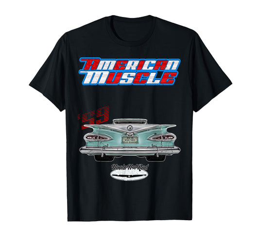1959 El Camino Pickup Rockabilly Rusty Car T-Shirt - Graphic Print Unisex - T-Shirt, Sweatshirt, Hoodie
