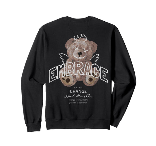 Back Aesthetic Streetwear Teddy Bear Sweatshirt - Aesthetic Graphic Unisex - T-Shirt, Sweatshirt, Hoodie