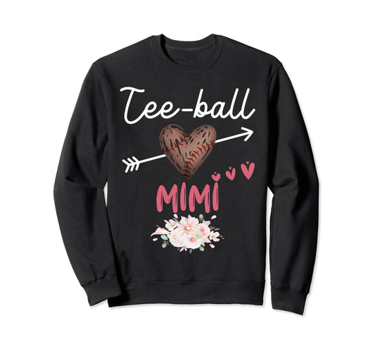 Ball Mimi Heart Baseball Family Sweatshirt - Custom Art Print for Adults - T-Shirt, Sweatshirt, Hoodie