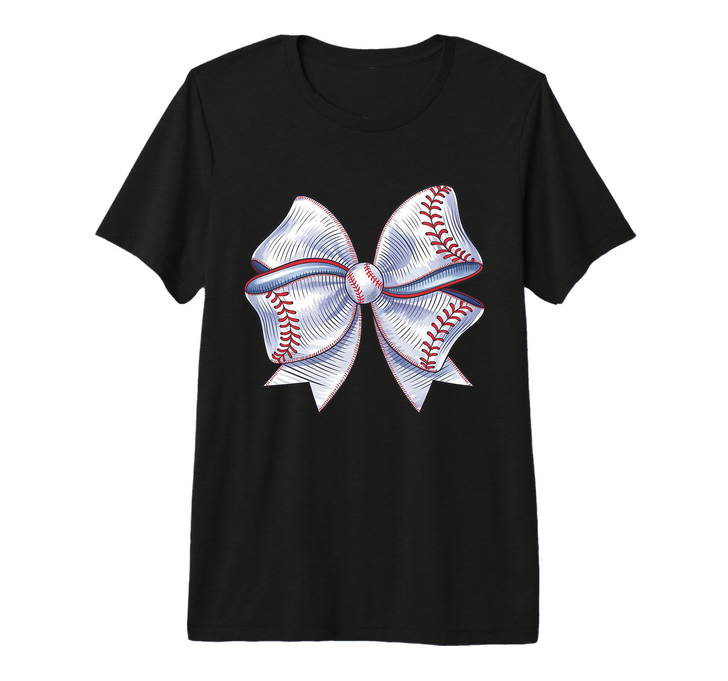 Baseball Coquette Bow Baseball Game Tri T-Shirt - Streetwear Style Unisex - T-Shirt, Sweatshirt, Hoodie