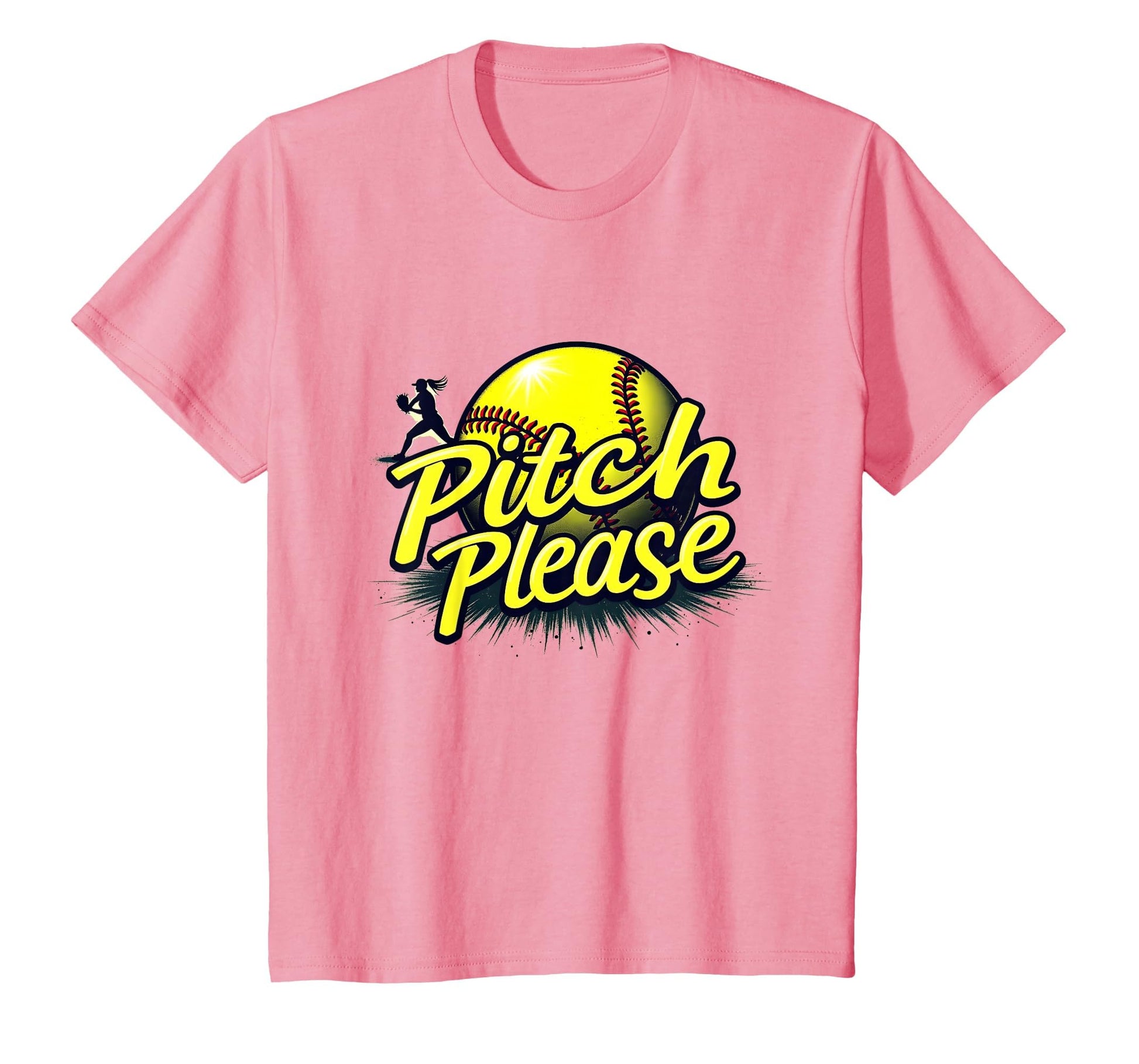 Pitch Please Softball Sassy Athlete T-Shirt - Trendy Graphic Unisex - T-Shirt, Sweatshirt, Hoodie