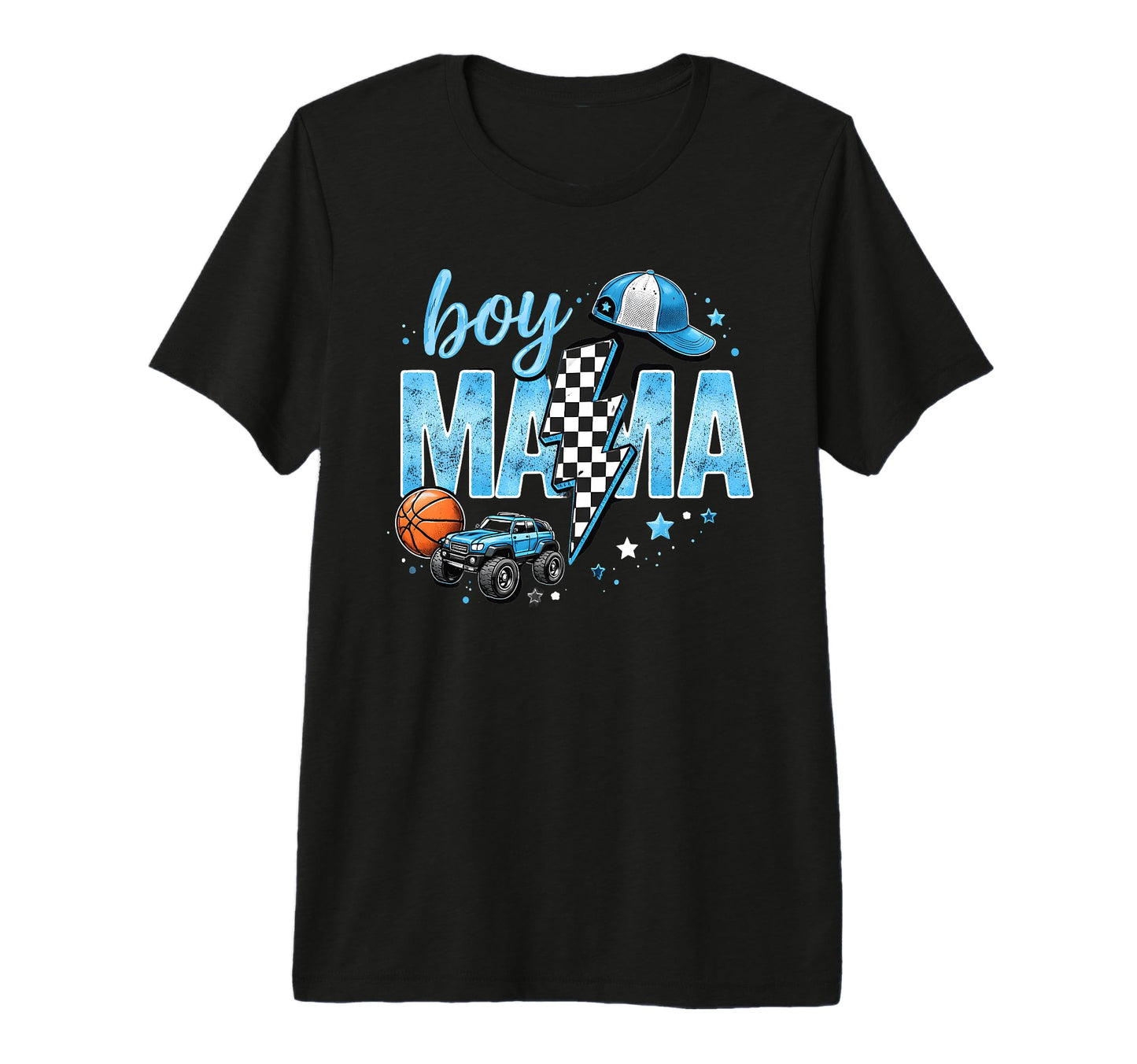 Mama Monster Truck Basketball T-Shirt - Minimalist Print Men Women - T-Shirt, Sweatshirt, Hoodie