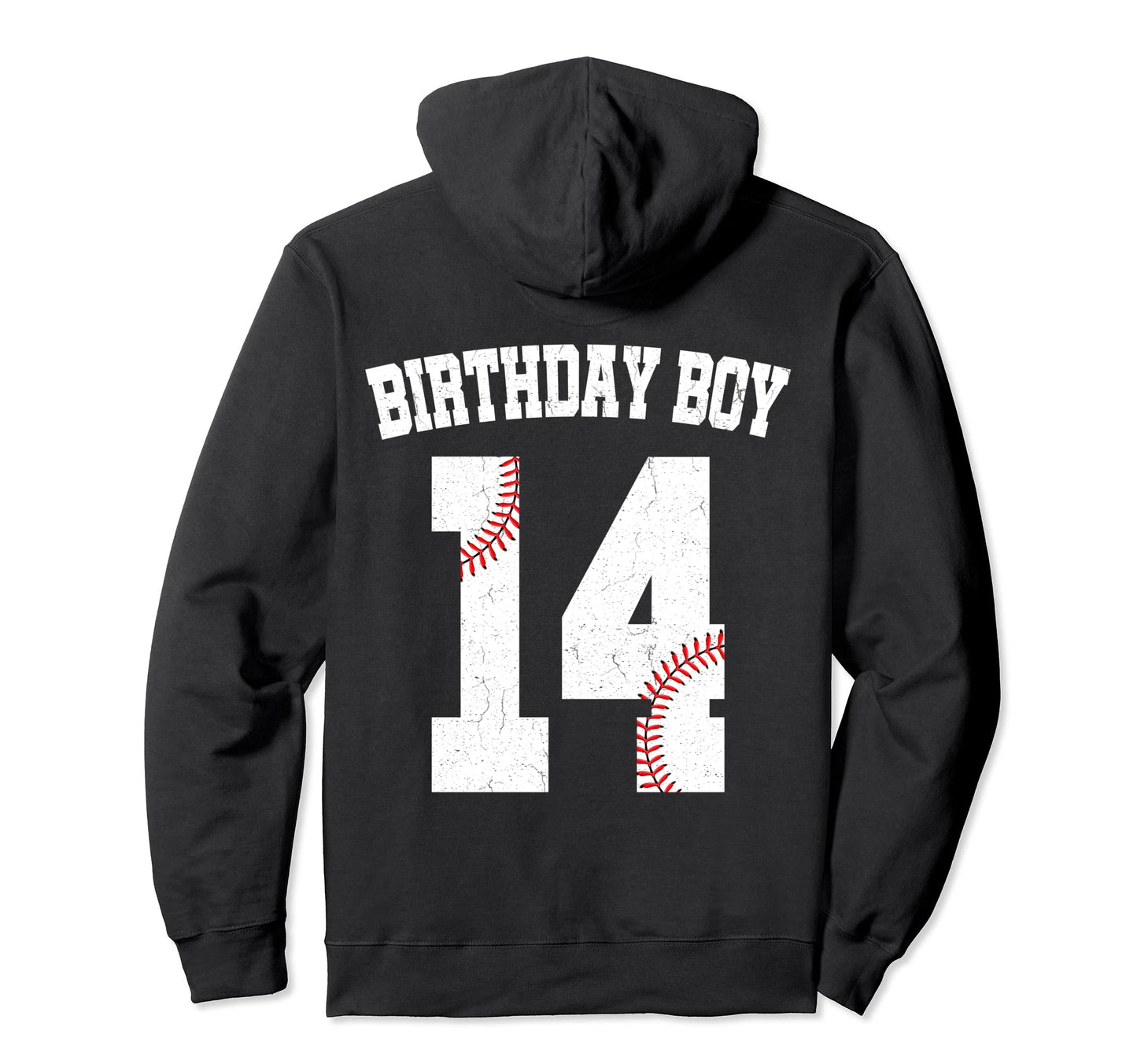 Birthday 14 Baseball Player 14Th Hoodie - Casual Everyday Wear Unisex - T-Shirt, Sweatshirt, Hoodie