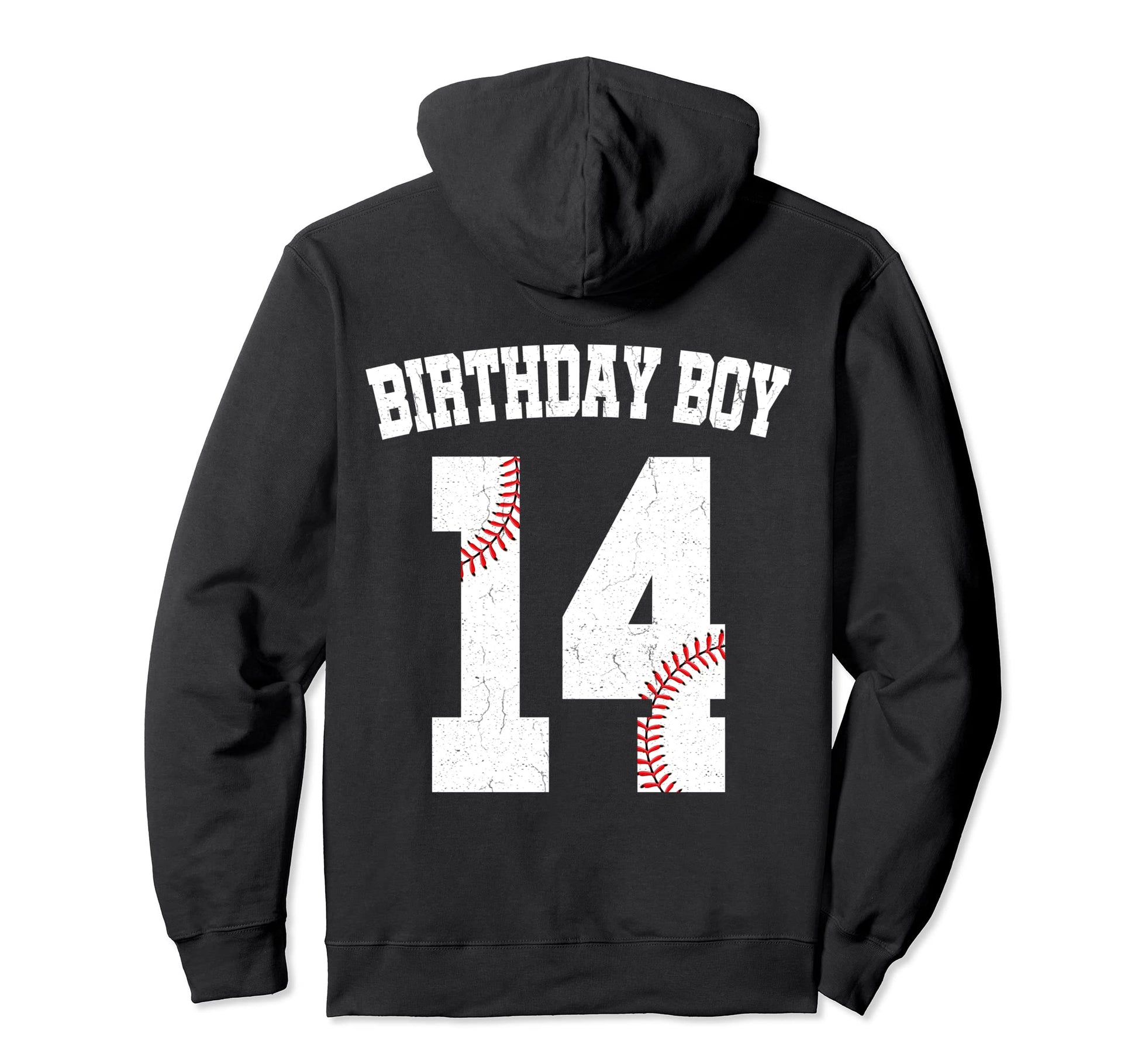 Birthday 14 Baseball Player 14Th Hoodie - Casual Everyday Wear Unisex - T-Shirt, Sweatshirt, Hoodie