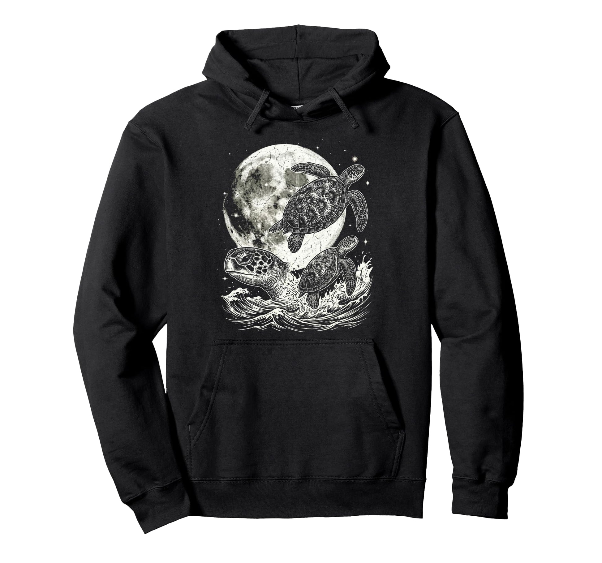 Sea Turtle 90S Aesthetic Y2K Ocean Hoodie - Custom Art Print for Adults - T-Shirt, Sweatshirt, Hoodie