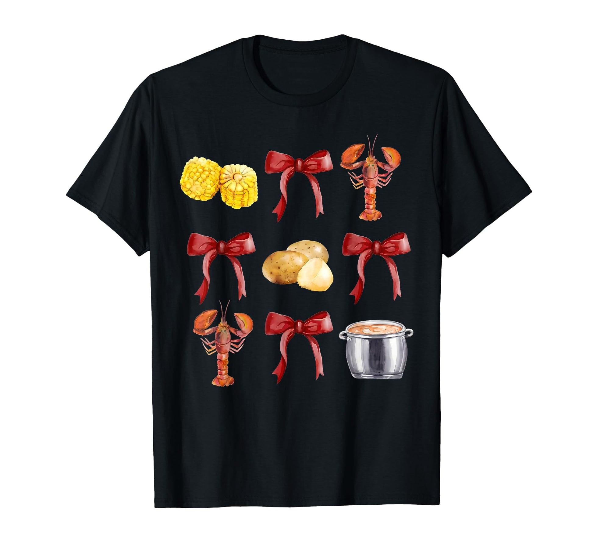 Funny Bow Coquette Crawfish Boil T-Shirt - Casual Everyday Wear for Adults - T-Shirt, Sweatshirt, Hoodie