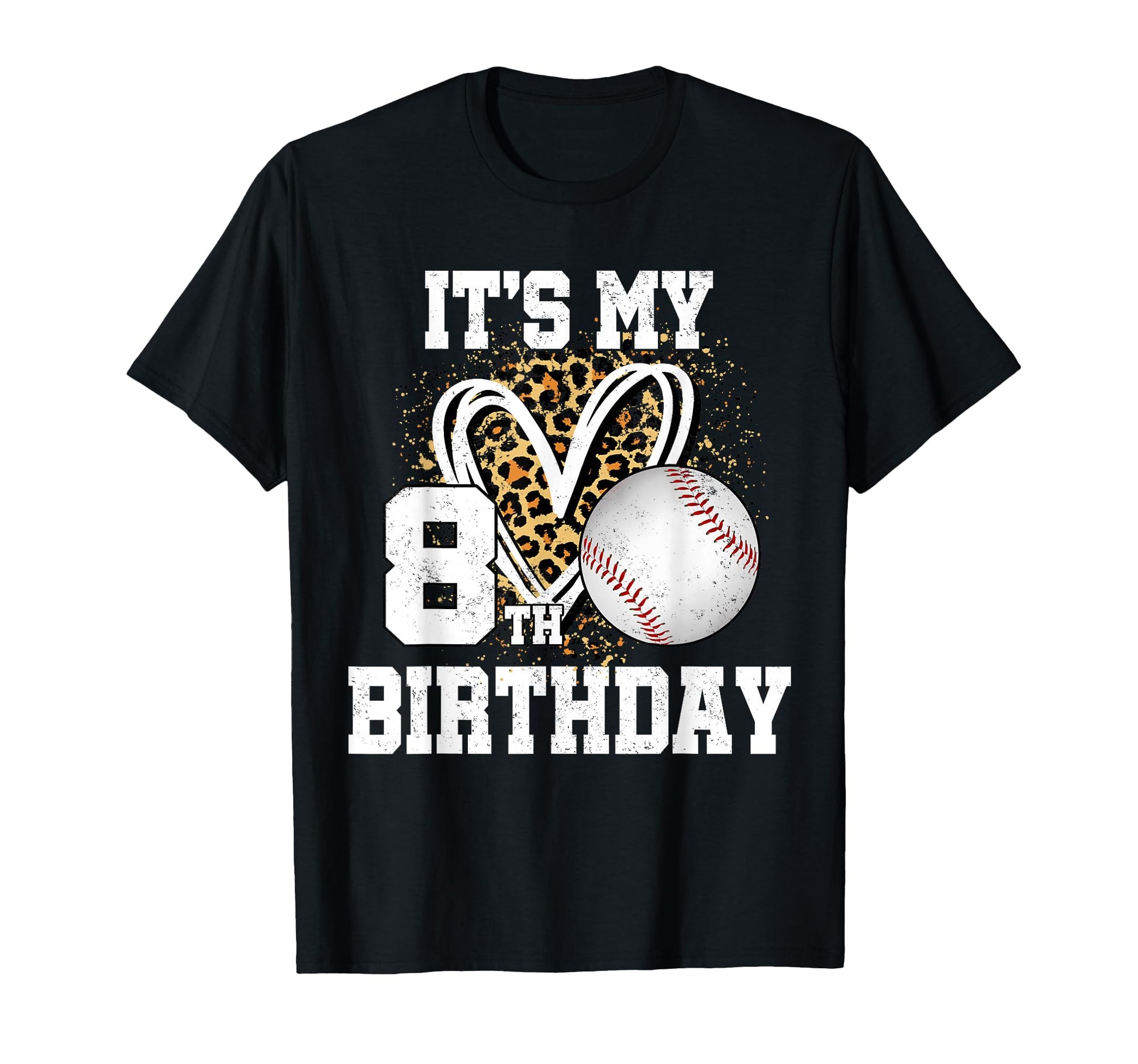 Its My 8Th Birthday Baseball 8 Year Old T-Shirt - Unique Graphic Men Women - T-Shirt, Sweatshirt, Hoodie