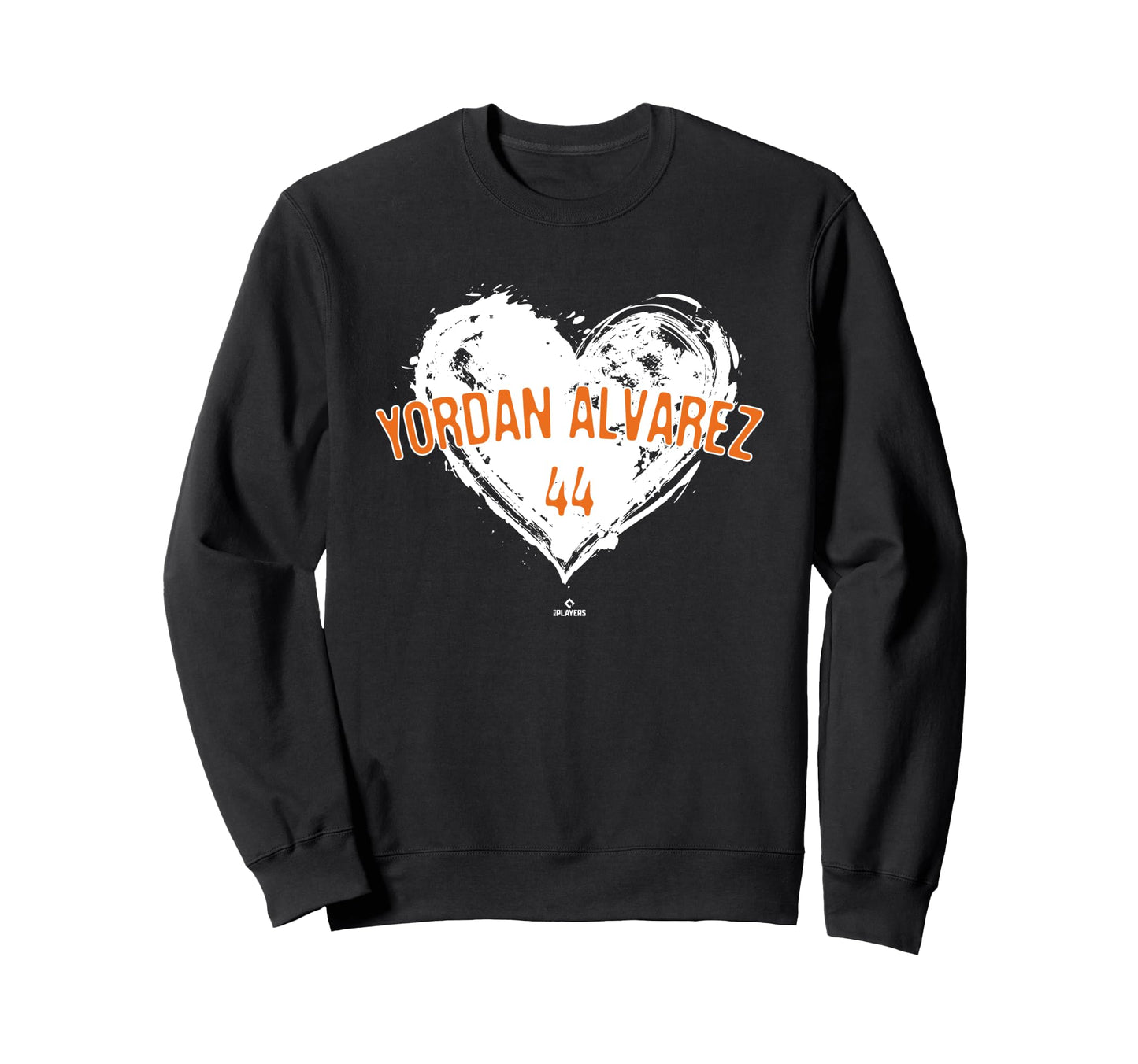 Distressed Heart Yordan Alvarez Sweatshirt - Minimalist Print for Adults - T-Shirt, Sweatshirt, Hoodie