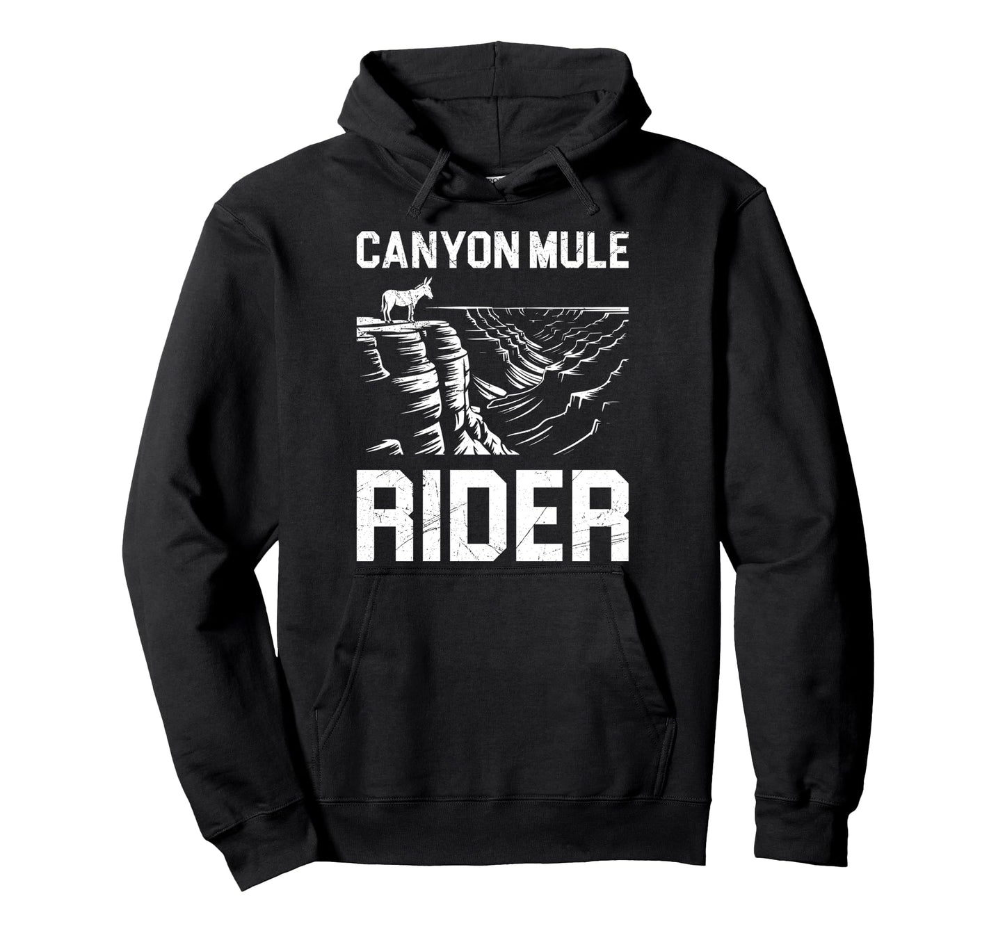 Grand Canyon Mule Rider Arizona Funny Hoodie - Minimalist Print Unisex - T-Shirt, Sweatshirt, Hoodie