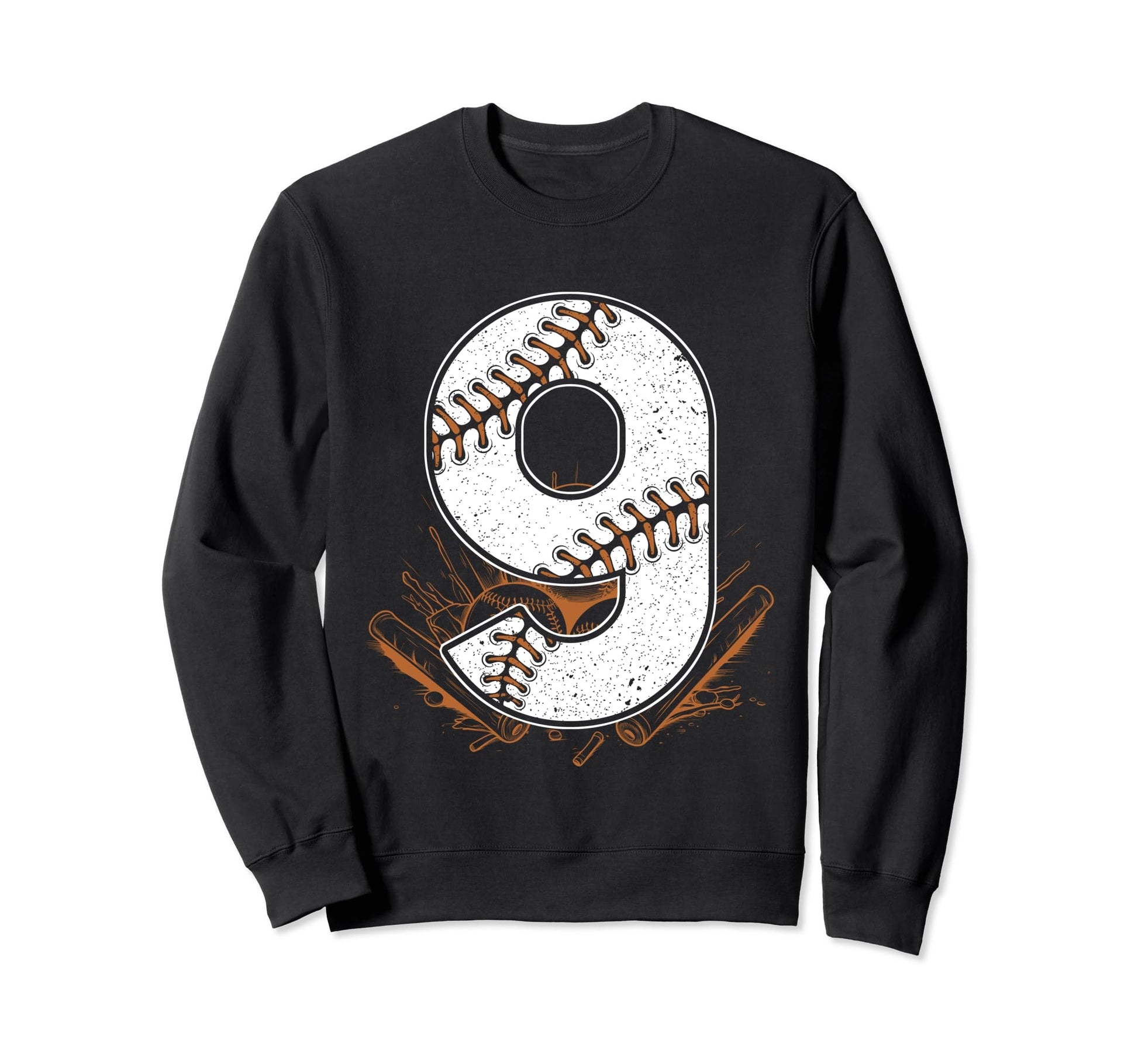 Baseball Birthday 9Th Birthday Party Sweatshirt - Unique Graphic Unisex - T-Shirt, Sweatshirt, Hoodie