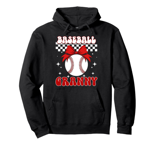 Baseball Granny Coquette Granny Hoodie - Streetwear Style Men Women - T-Shirt, Sweatshirt, Hoodie