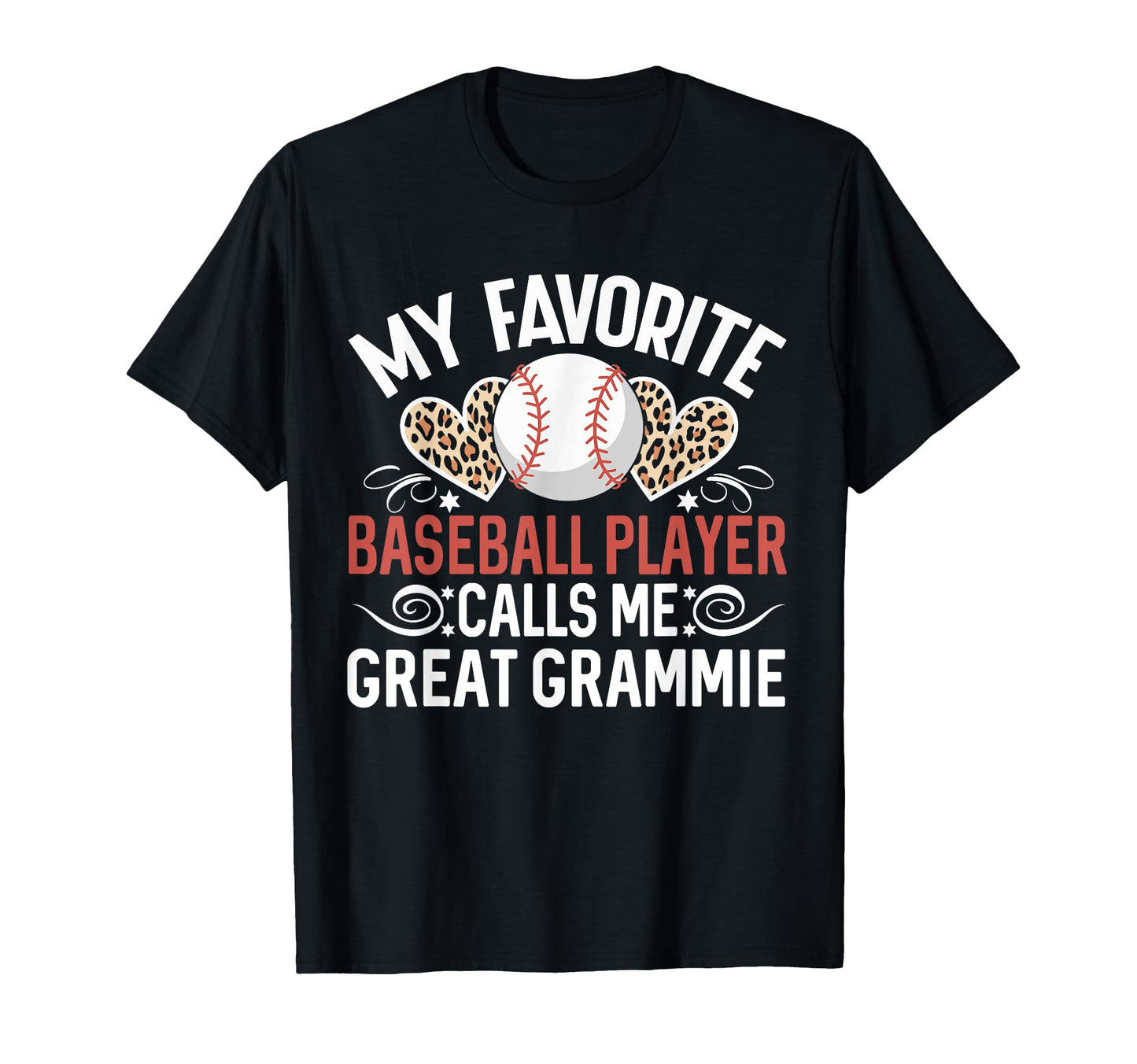 My Favorite Baseball Player Calls Me Great T-Shirt - Graphic Print Unisex - T-Shirt, Sweatshirt, Hoodie