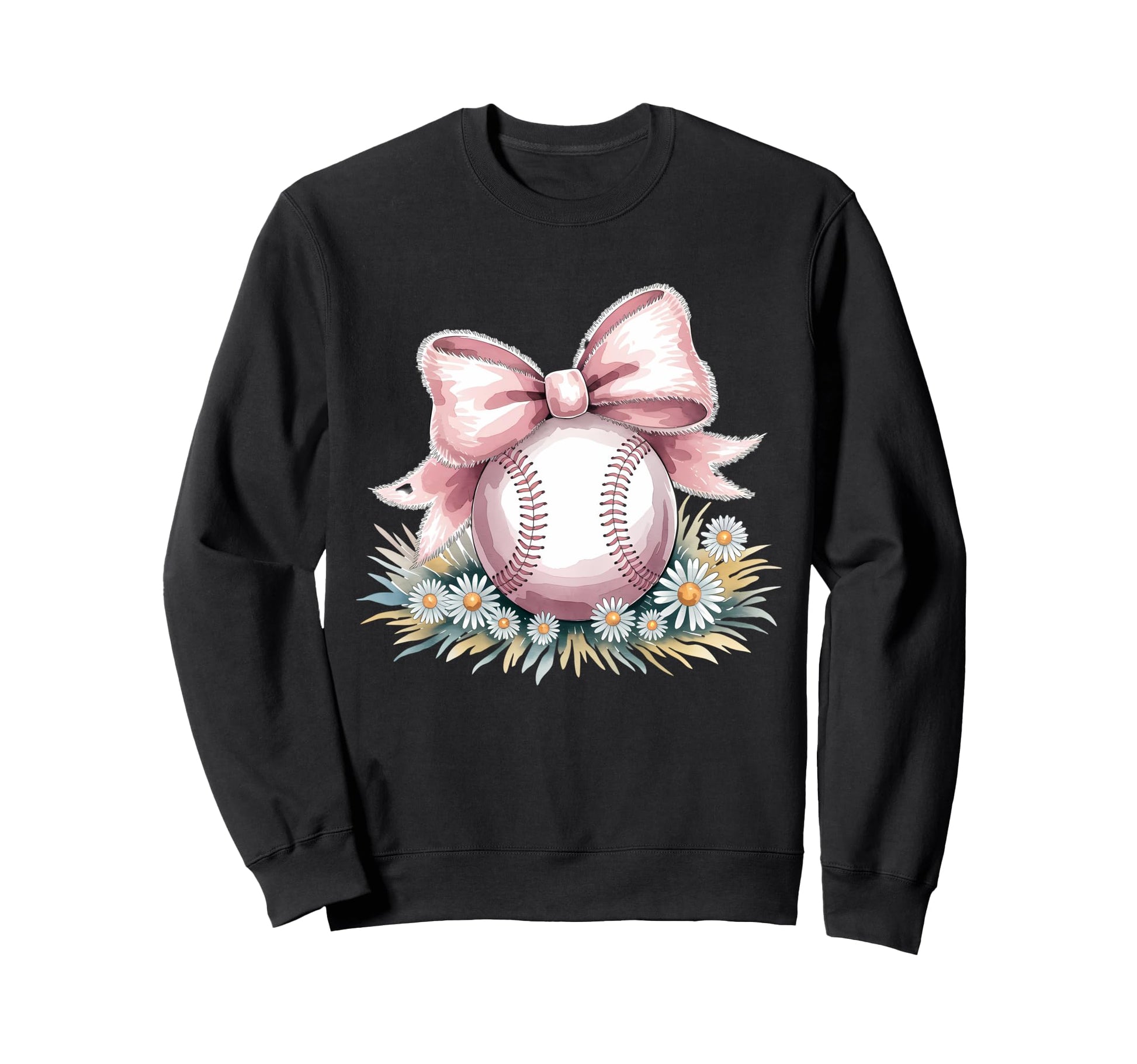 Baseball Coquette Bow Baseball Player Sweatshirt - Streetwear Style Unisex - T-Shirt, Sweatshirt, Hoodie