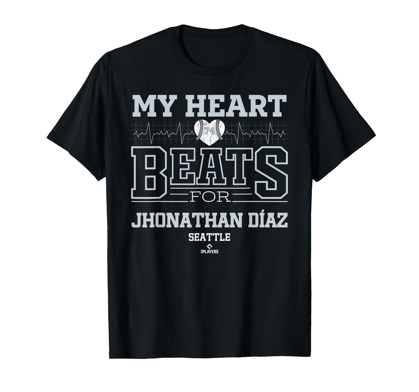 My Heart Beats Jhonathan D Az Seattle T-Shirt - Custom Art Print Unisex - T-Shirt, Sweatshirt, Hoodie