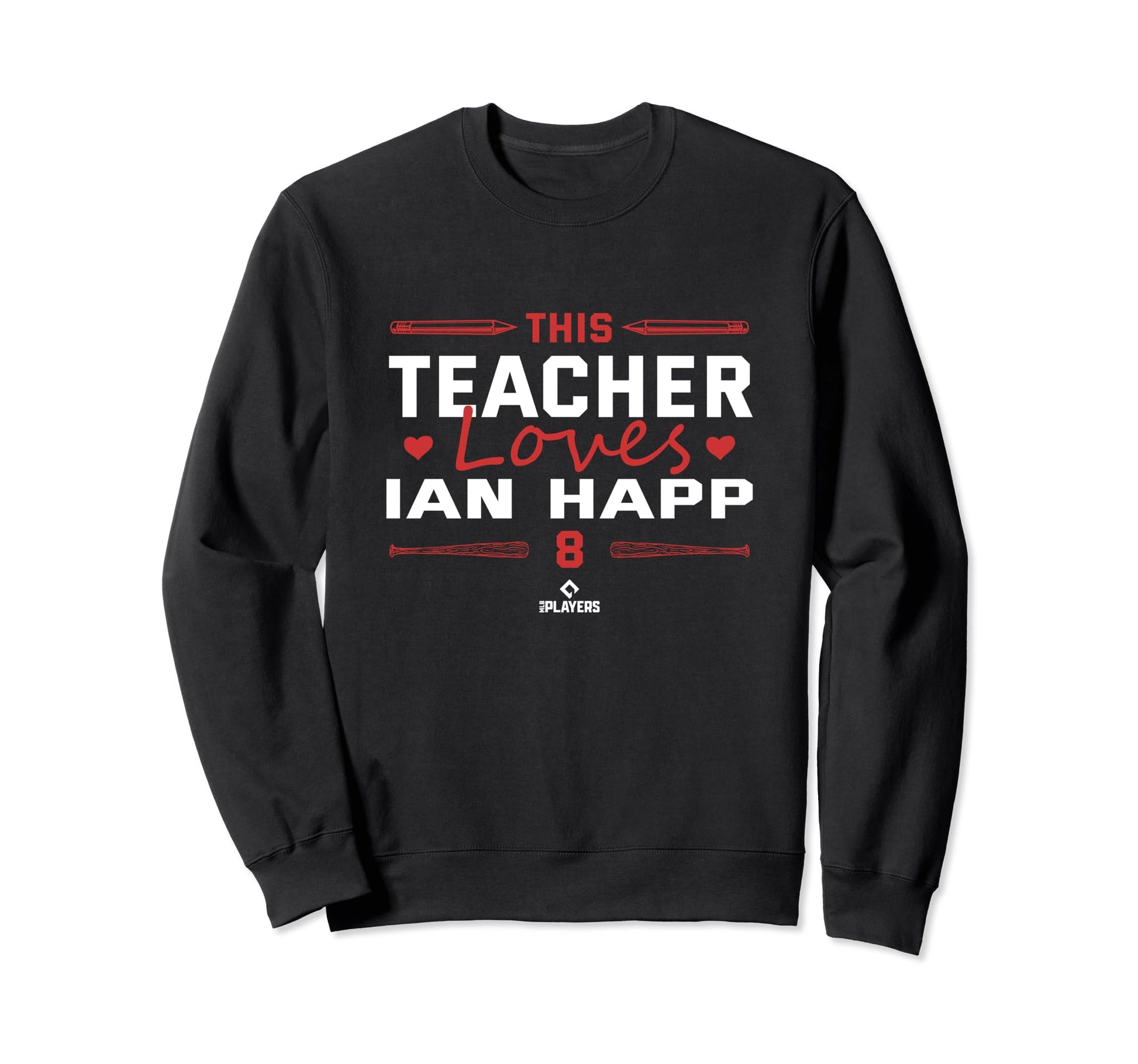 This Teacher Loves Ian Happ Sweatshirt - Unique Graphic for Adults - T-Shirt, Sweatshirt, Hoodie