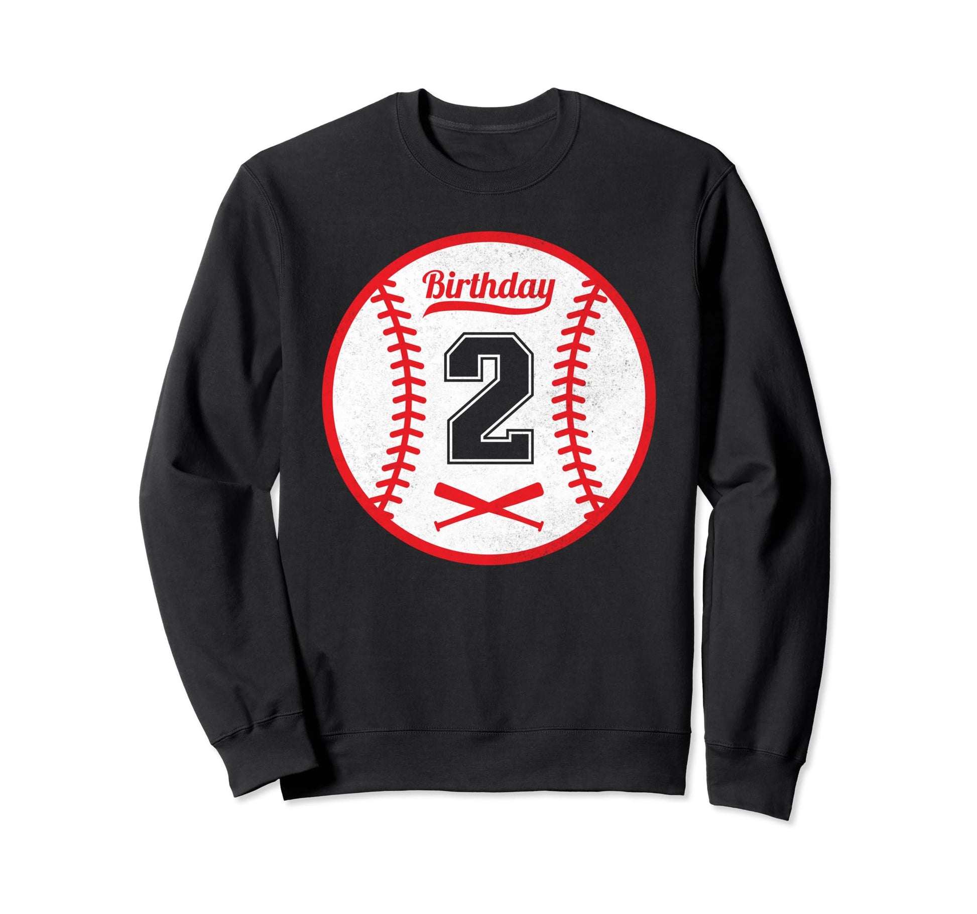 Baseball 2 Number 2Nd Birthday 2 Sweatshirt - Minimalist Print Men Women - T-Shirt, Sweatshirt, Hoodie