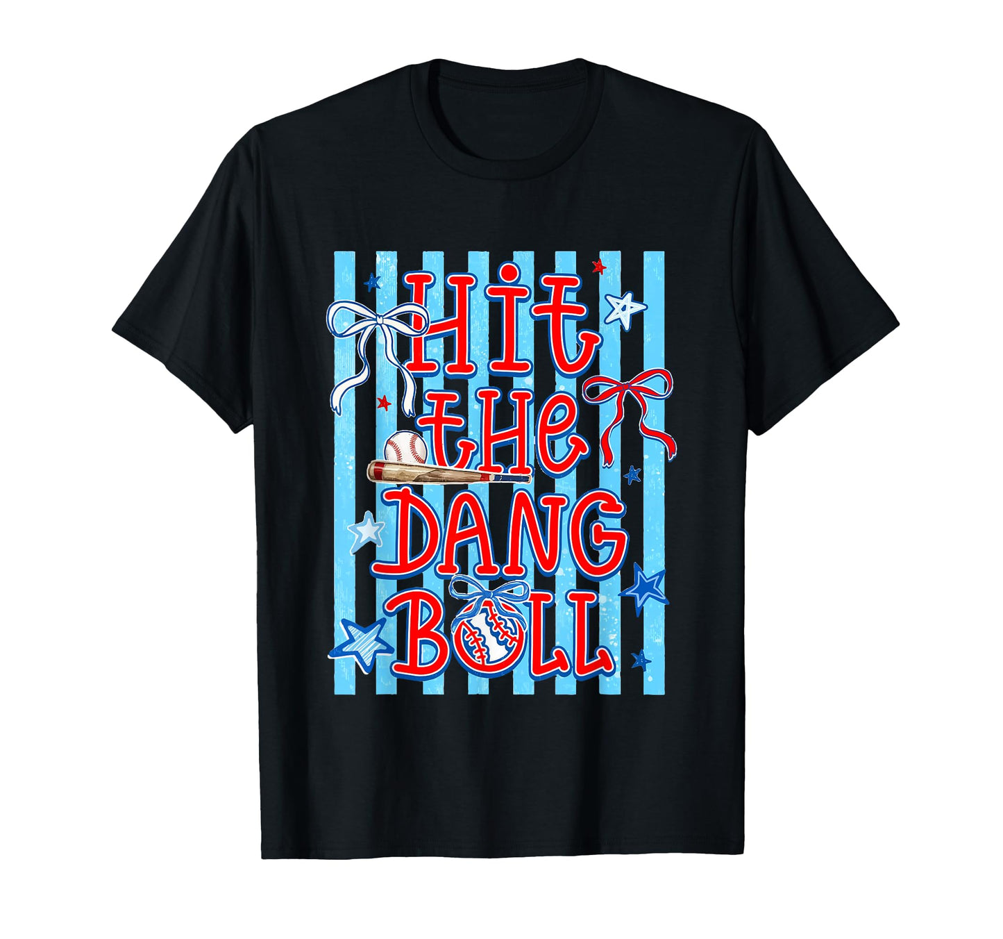 Coquette Bow Game Day Baseball Mama Hit T-Shirt - Novelty Apparel Unisex - T-Shirt, Sweatshirt, Hoodie