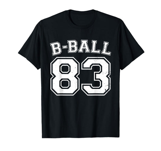 B Ball 83 Basketball Player Number T-Shirt - Unique Graphic Men Women - T-Shirt, Sweatshirt, Hoodie