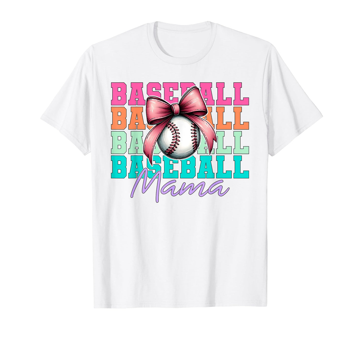 Baseball Mama Baseball Mom Mothers T-Shirt - Minimalist Print for Adults - T-Shirt, Sweatshirt, Hoodie