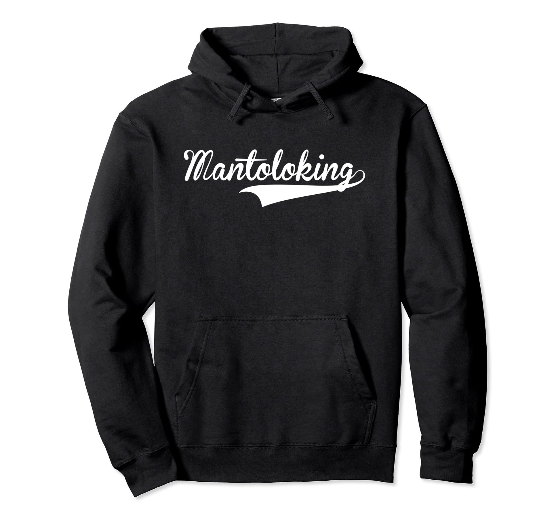 Mantoloking Baseball Font Hoodie - Minimalist Print Unisex - T-Shirt, Sweatshirt, Hoodie
