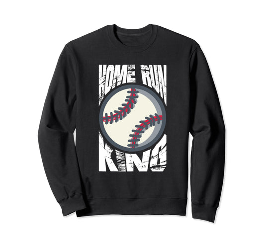 Baseball Home Run King Sports Sweatshirt - Unique Graphic for Adults - T-Shirt, Sweatshirt, Hoodie