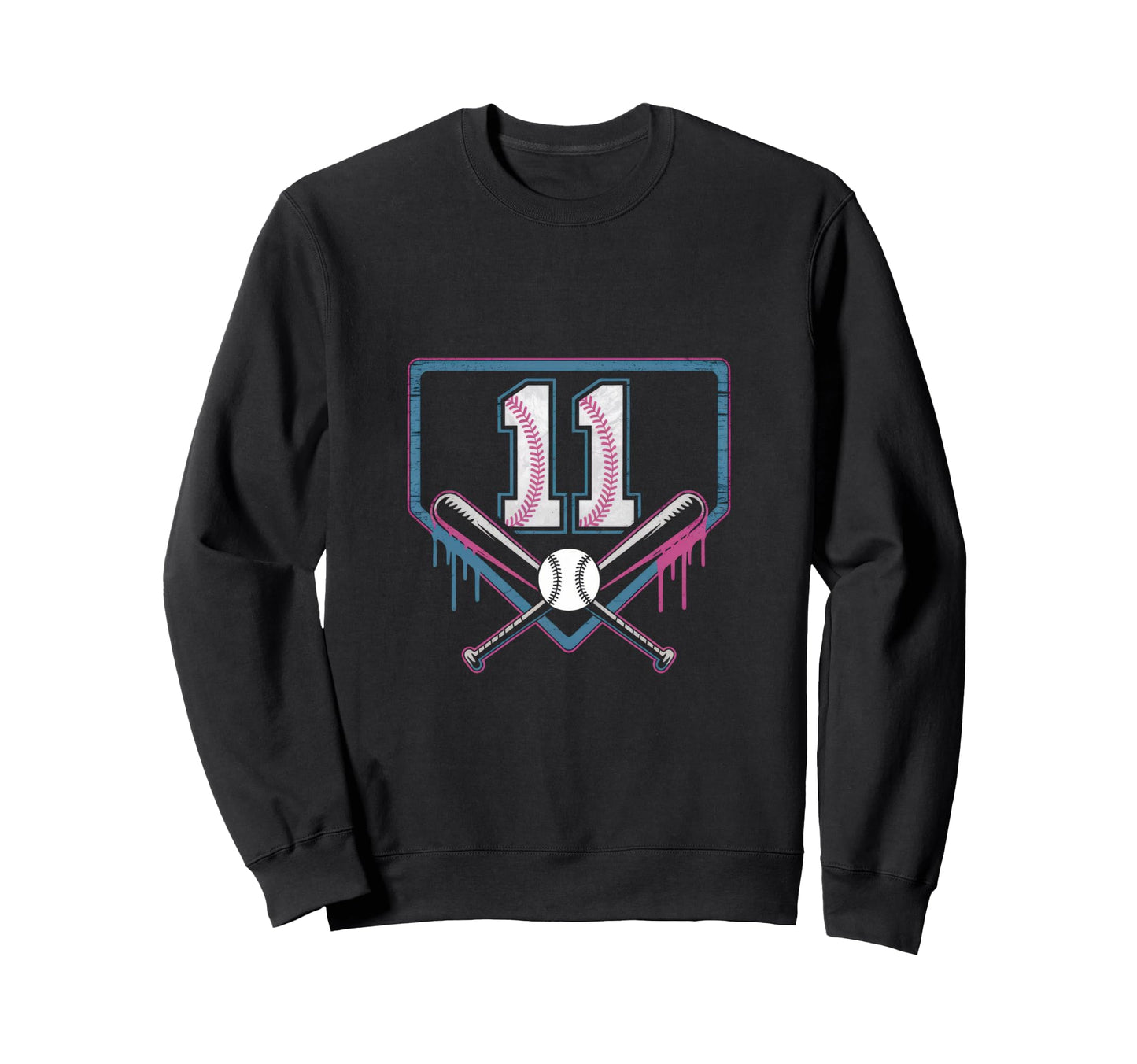 11Th Birthday Baseball Home Ice Sweatshirt - Unique Graphic Men Women - T-Shirt, Sweatshirt, Hoodie