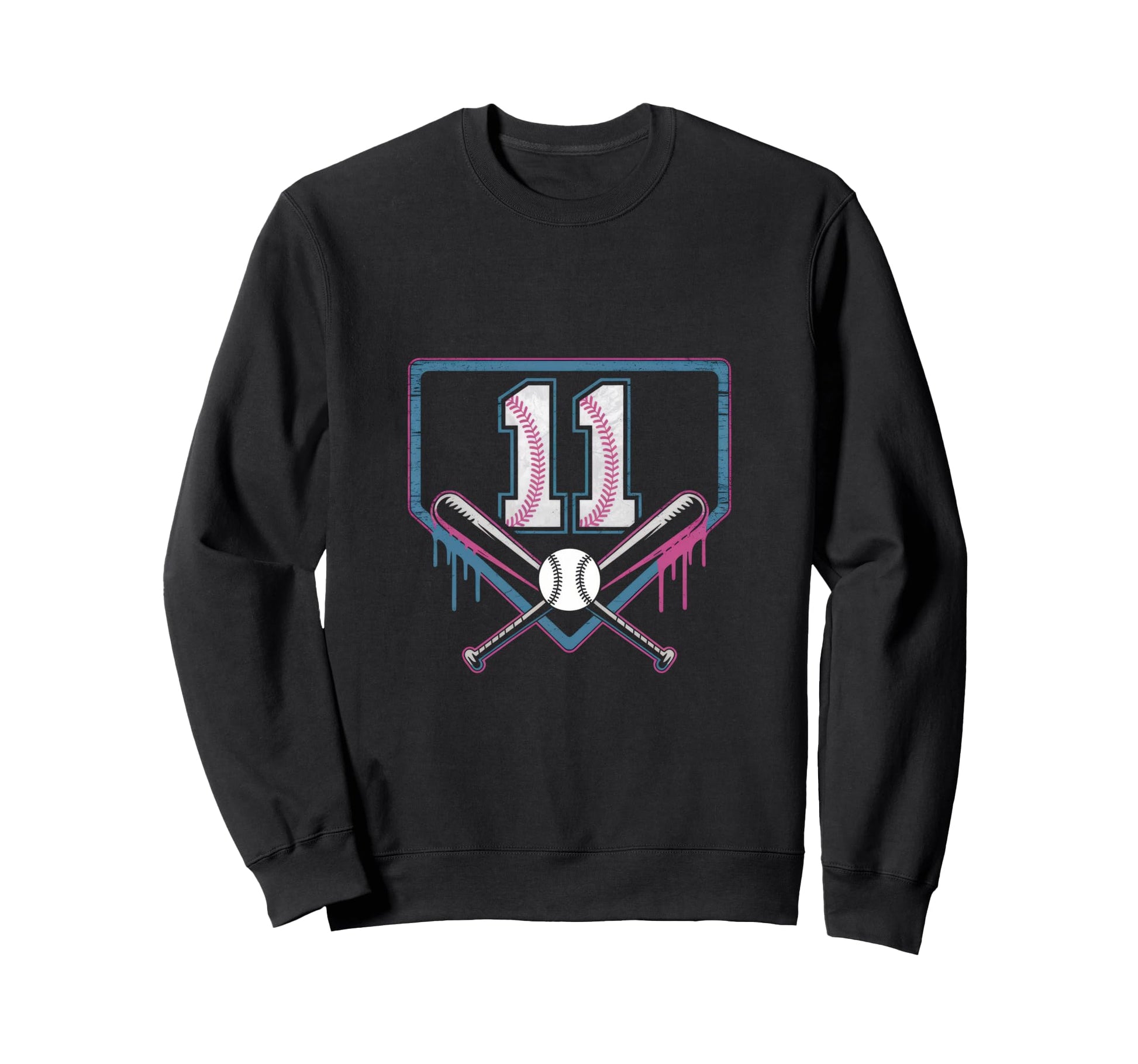 11Th Birthday Baseball Home Ice Sweatshirt - Unique Graphic Men Women - T-Shirt, Sweatshirt, Hoodie