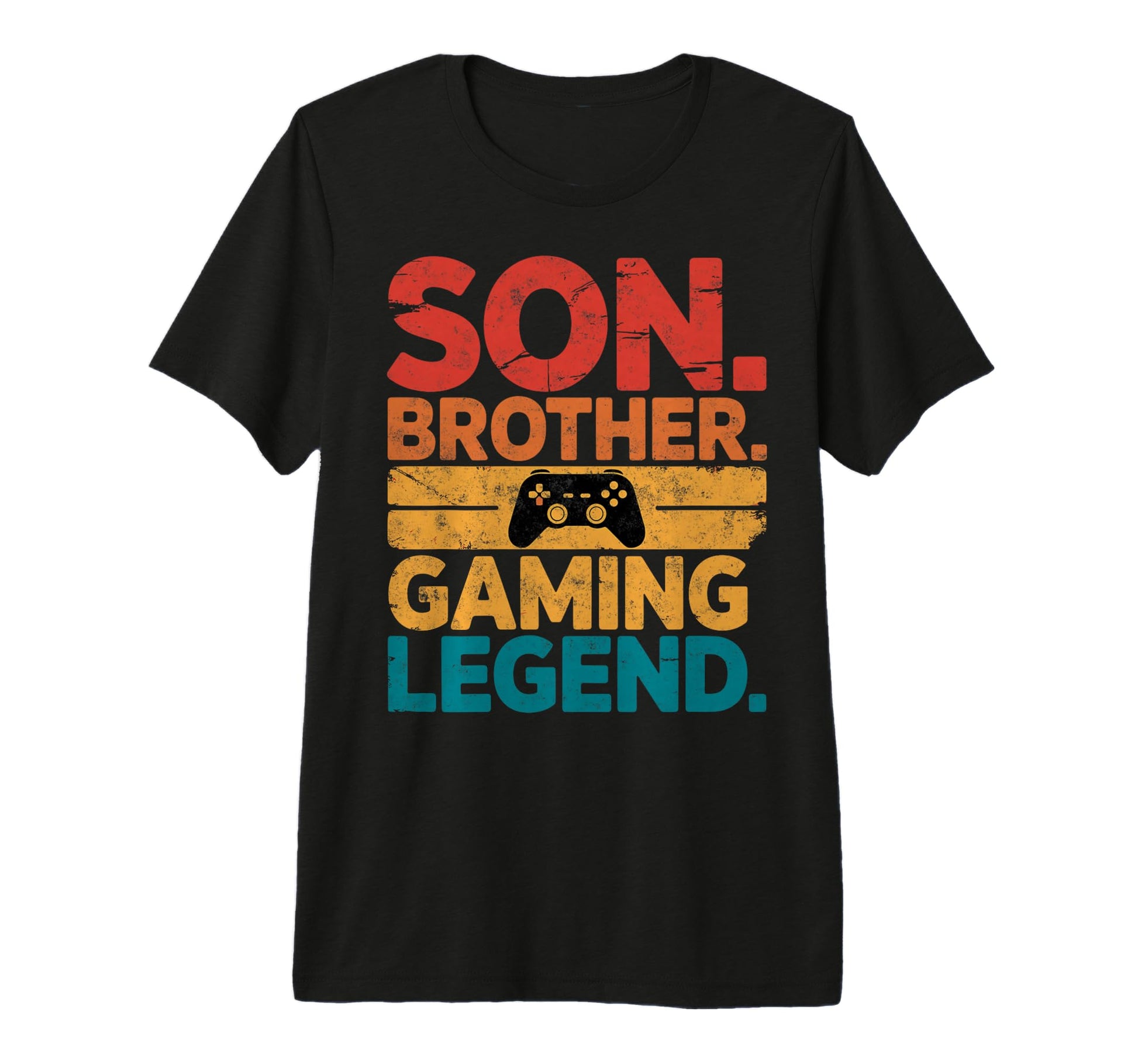 Son Brother Gamer Legend Video Game T-Shirt - Minimalist Print for Adults - T-Shirt, Sweatshirt, Hoodie