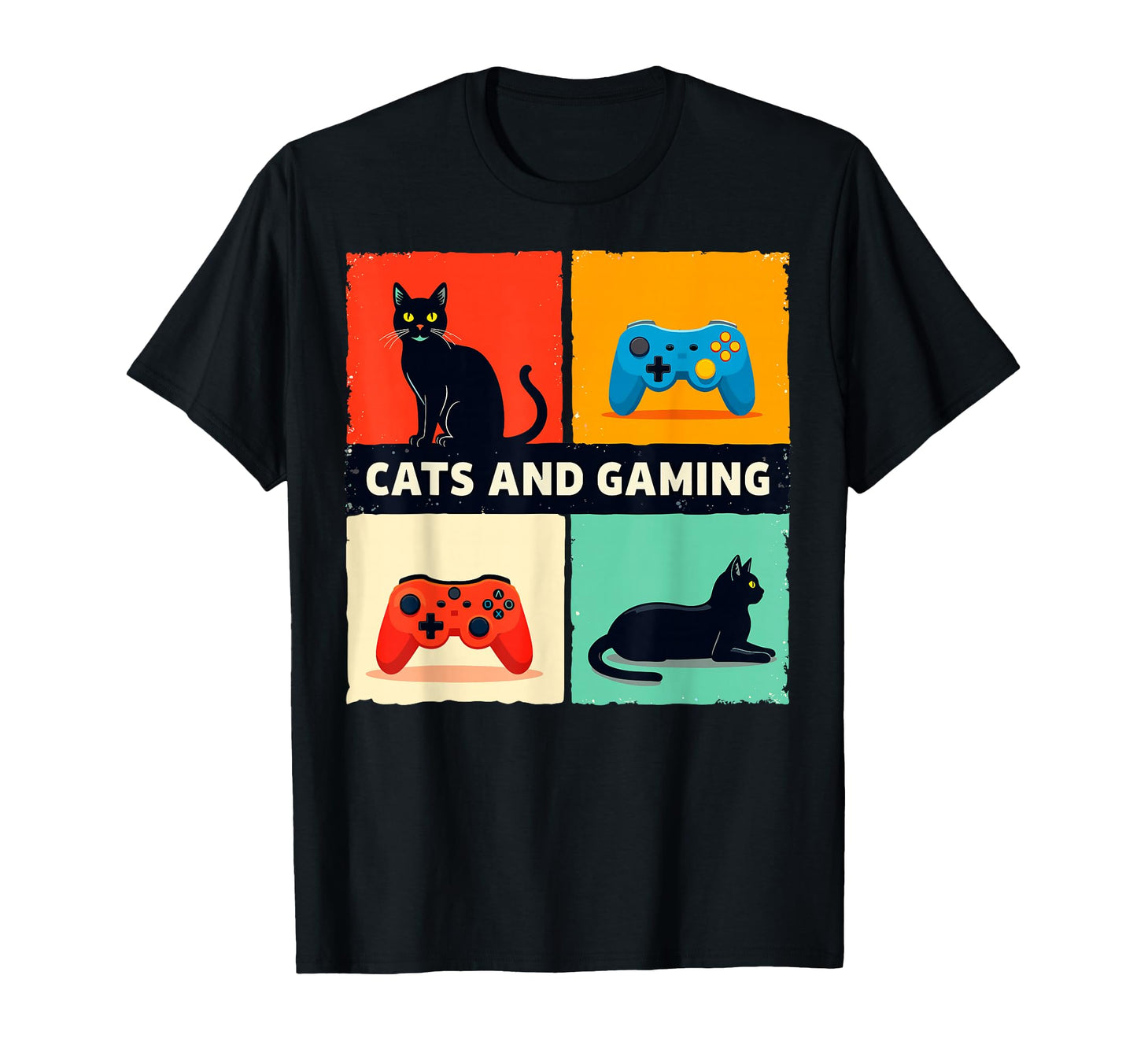 Games Gamer Cats And Gaming Cat T-Shirt - Aesthetic Graphic for Adults - T-Shirt, Sweatshirt, Hoodie