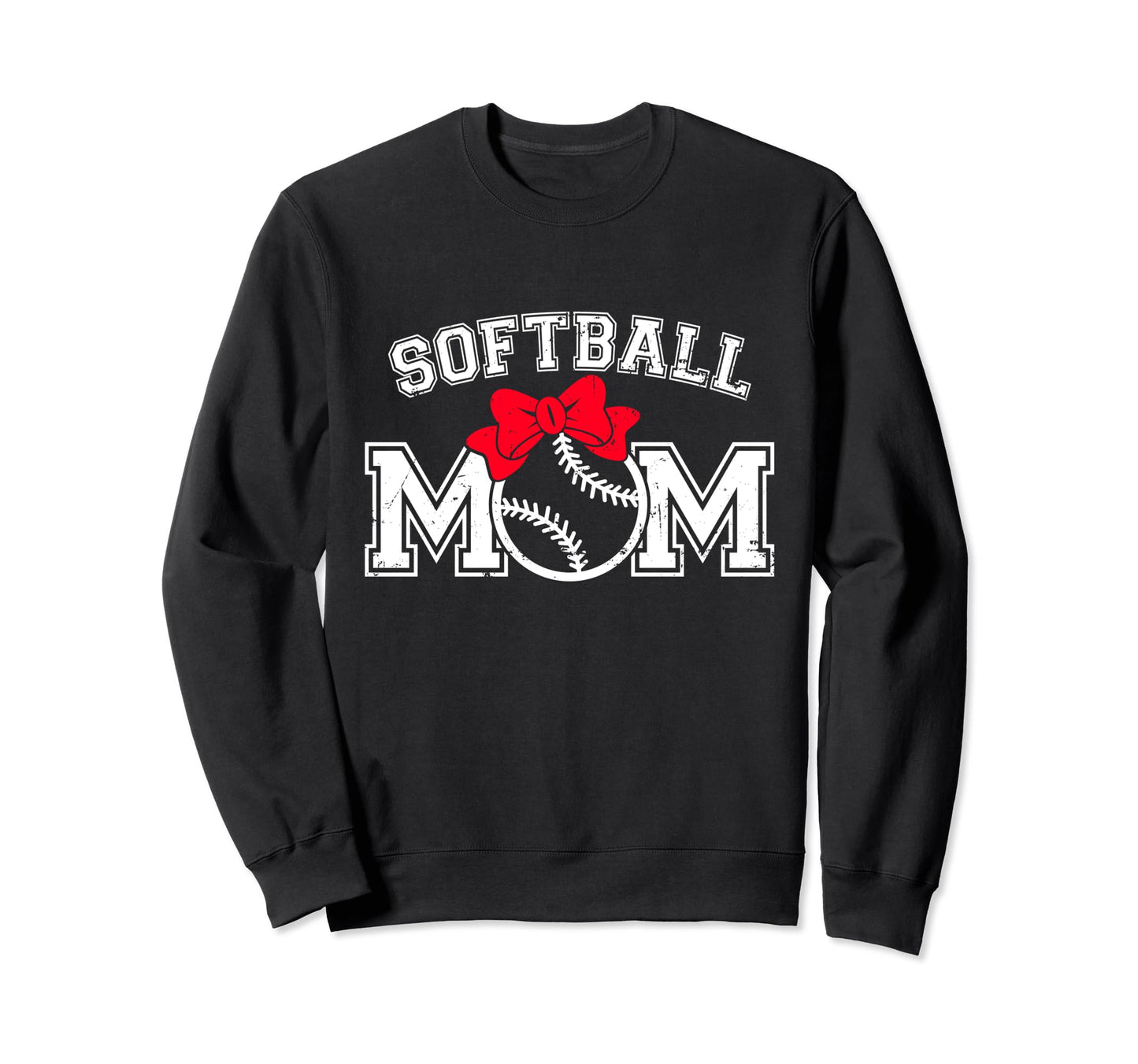 Softball Mom Baseball Love Softball Sweatshirt - Graphic Print for Adults - T-Shirt, Sweatshirt, Hoodie