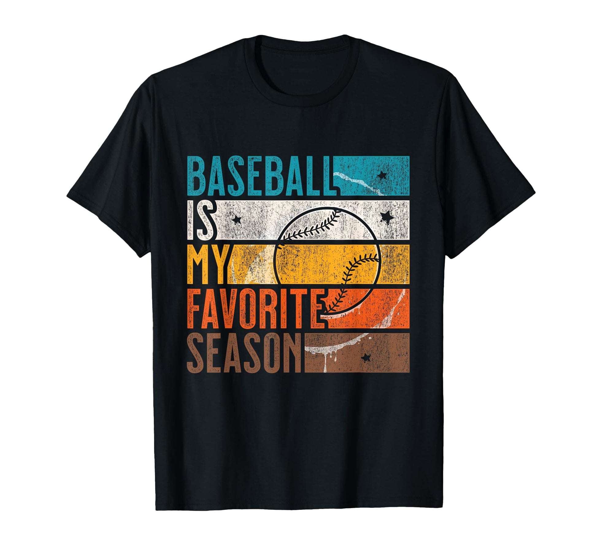 Distressed Baseball Is My Favorite T-Shirt - Fun Novelty Design for Adults - T-Shirt, Sweatshirt, Hoodie