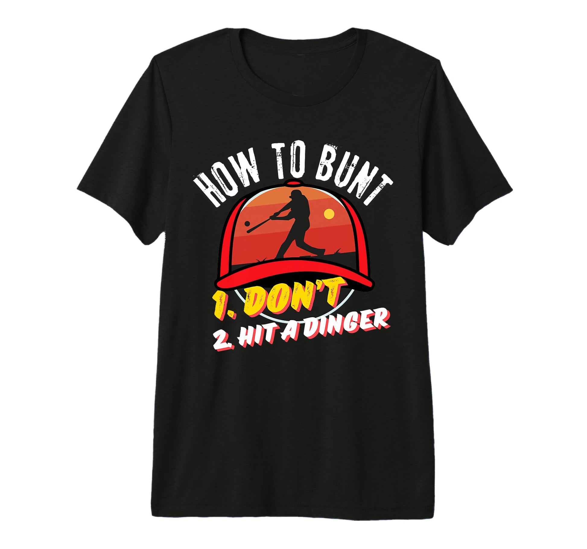 Homerun Hitter Funny Baseball Player T-Shirt - Minimalist Print Unisex - T-Shirt, Sweatshirt, Hoodie