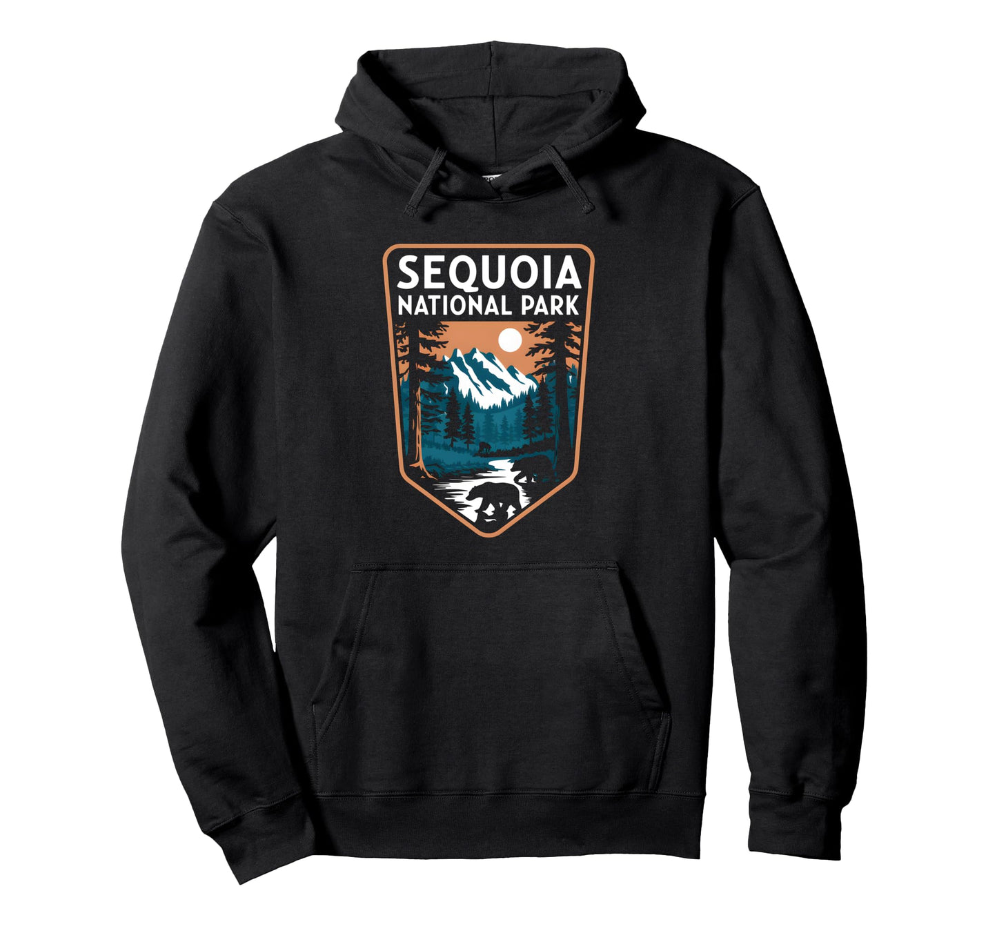 Sequoia National Park Mountain Bear Hoodie - Aesthetic Graphic Men Women - T-Shirt, Sweatshirt, Hoodie