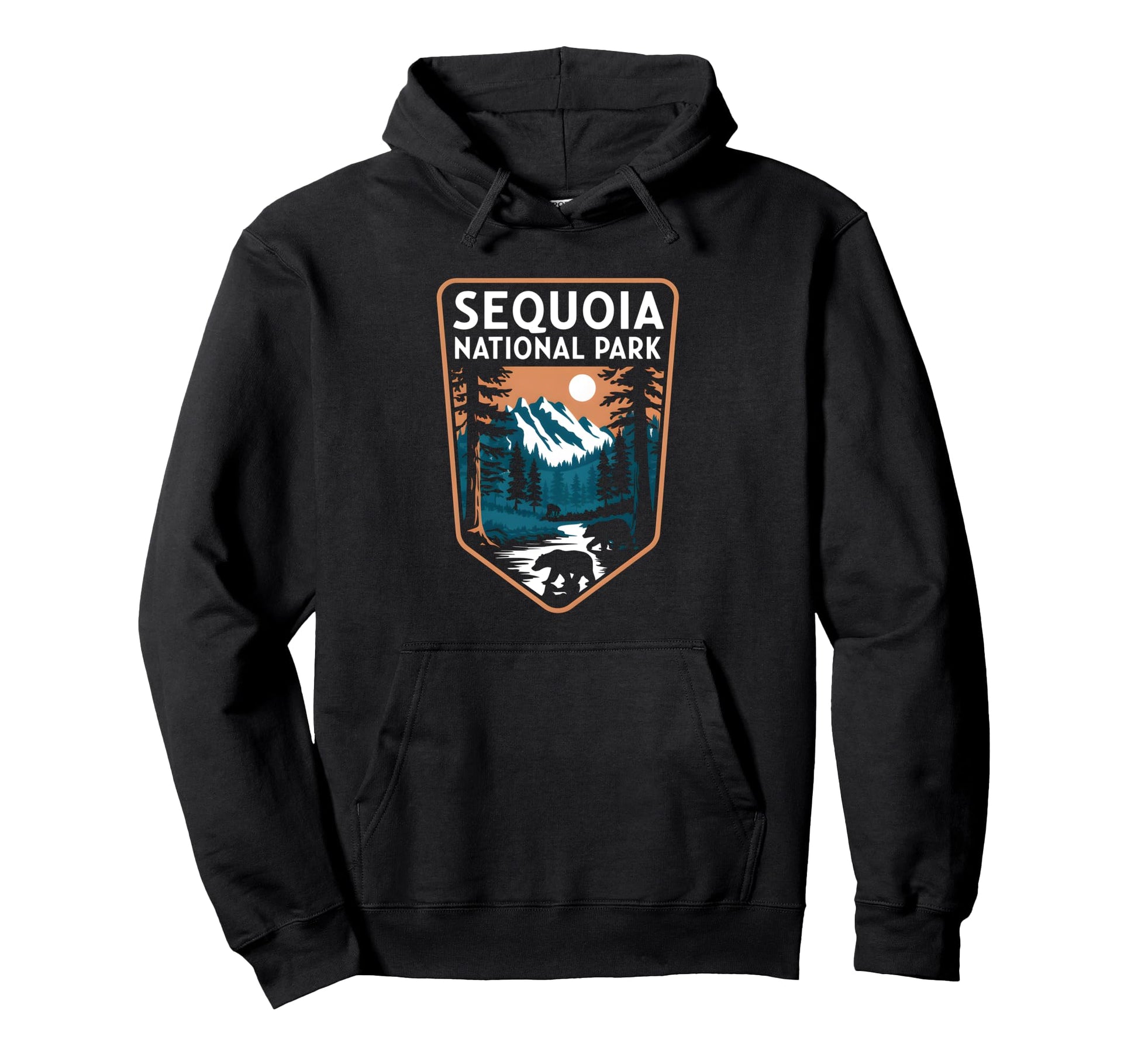 Sequoia National Park Mountain Bear Hoodie - Aesthetic Graphic Men Women - T-Shirt, Sweatshirt, Hoodie