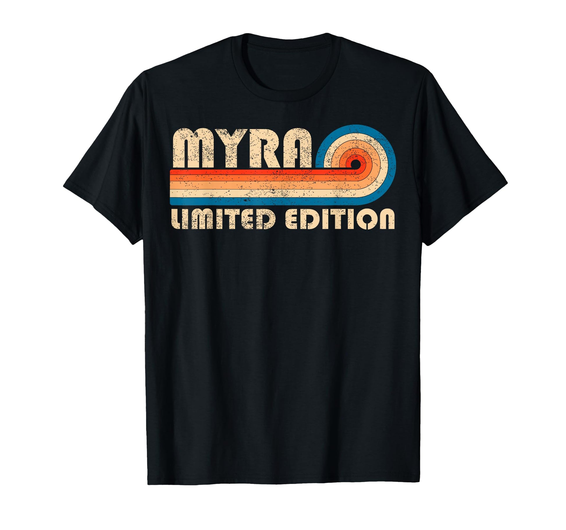 Myra 70S 80S Sunset Stripe T-Shirt - Minimalist Print Men Women - T-Shirt, Sweatshirt, Hoodie