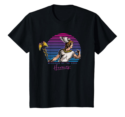 80S Retrowave Gift Hermes Greek T-Shirt - Casual Everyday Wear for Adults - T-Shirt, Sweatshirt, Hoodie