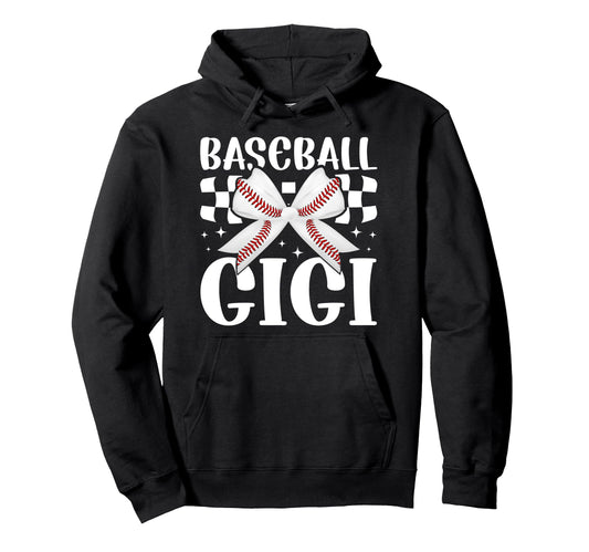 Baseball Gigi Coquette Gigi Baseball Hoodie - Novelty Apparel Unisex - T-Shirt, Sweatshirt, Hoodie