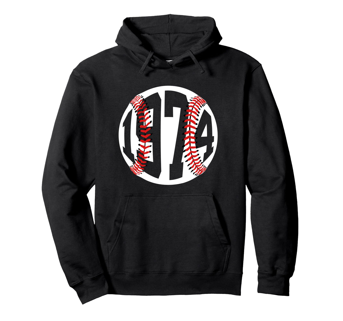 1974 Baseball 51St Birthday Hoodie - Casual Everyday Wear for Adults - T-Shirt, Sweatshirt, Hoodie