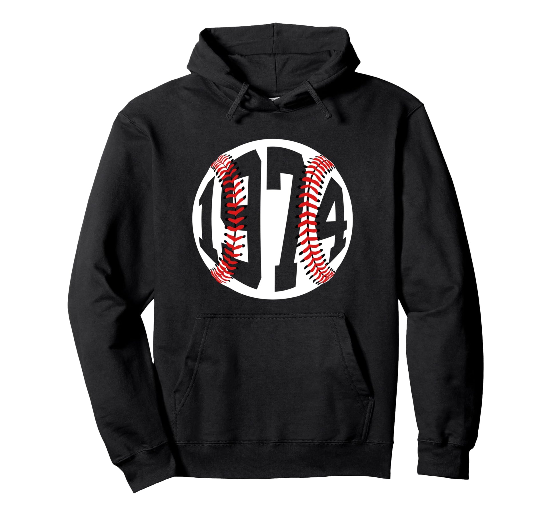 1974 Baseball 51St Birthday Hoodie - Casual Everyday Wear for Adults - T-Shirt, Sweatshirt, Hoodie