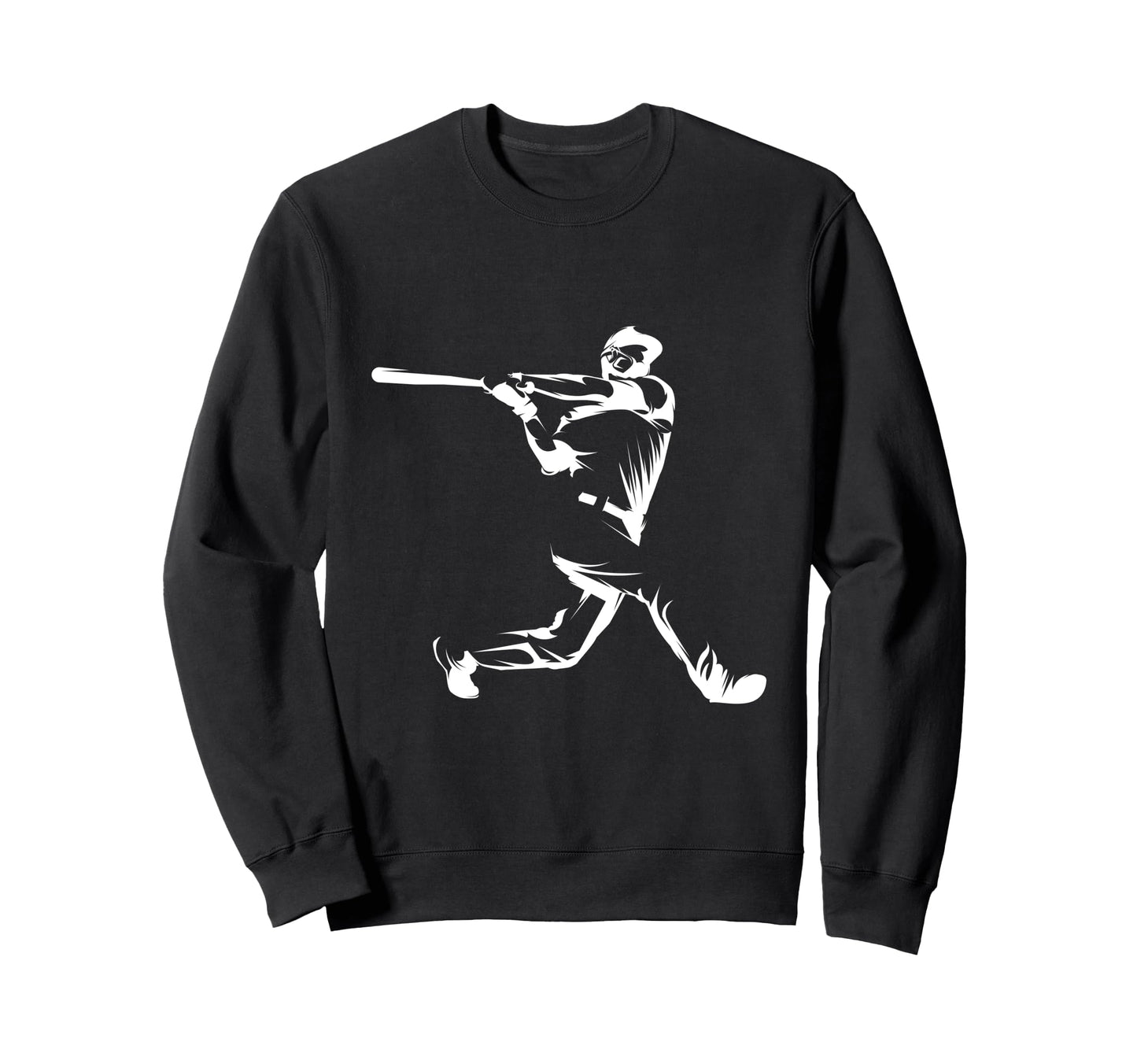 Baseball Player Hitter Taking Swing Sweatshirt - Unique Graphic for Adults - T-Shirt, Sweatshirt, Hoodie