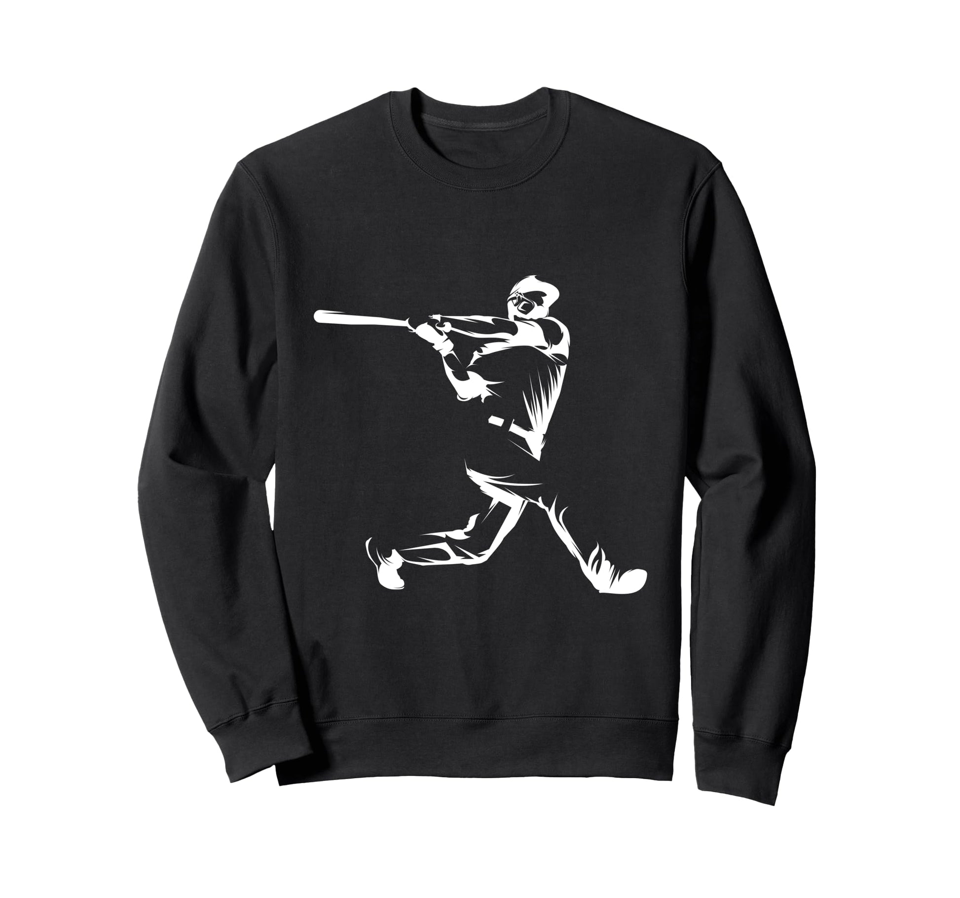 Baseball Player Hitter Taking Swing Sweatshirt - Unique Graphic for Adults - T-Shirt, Sweatshirt, Hoodie
