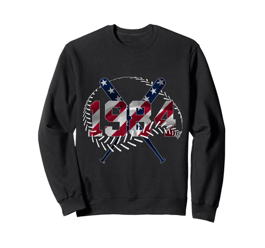 42Nd Birthday Baseball 1984 Sweatshirt - Casual Everyday Wear Men Women - T-Shirt, Sweatshirt, Hoodie