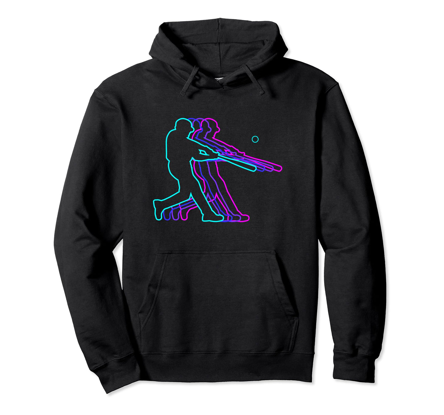 Baseball Player Hoodie - Graphic Print for Adults - T-Shirt, Sweatshirt, Hoodie