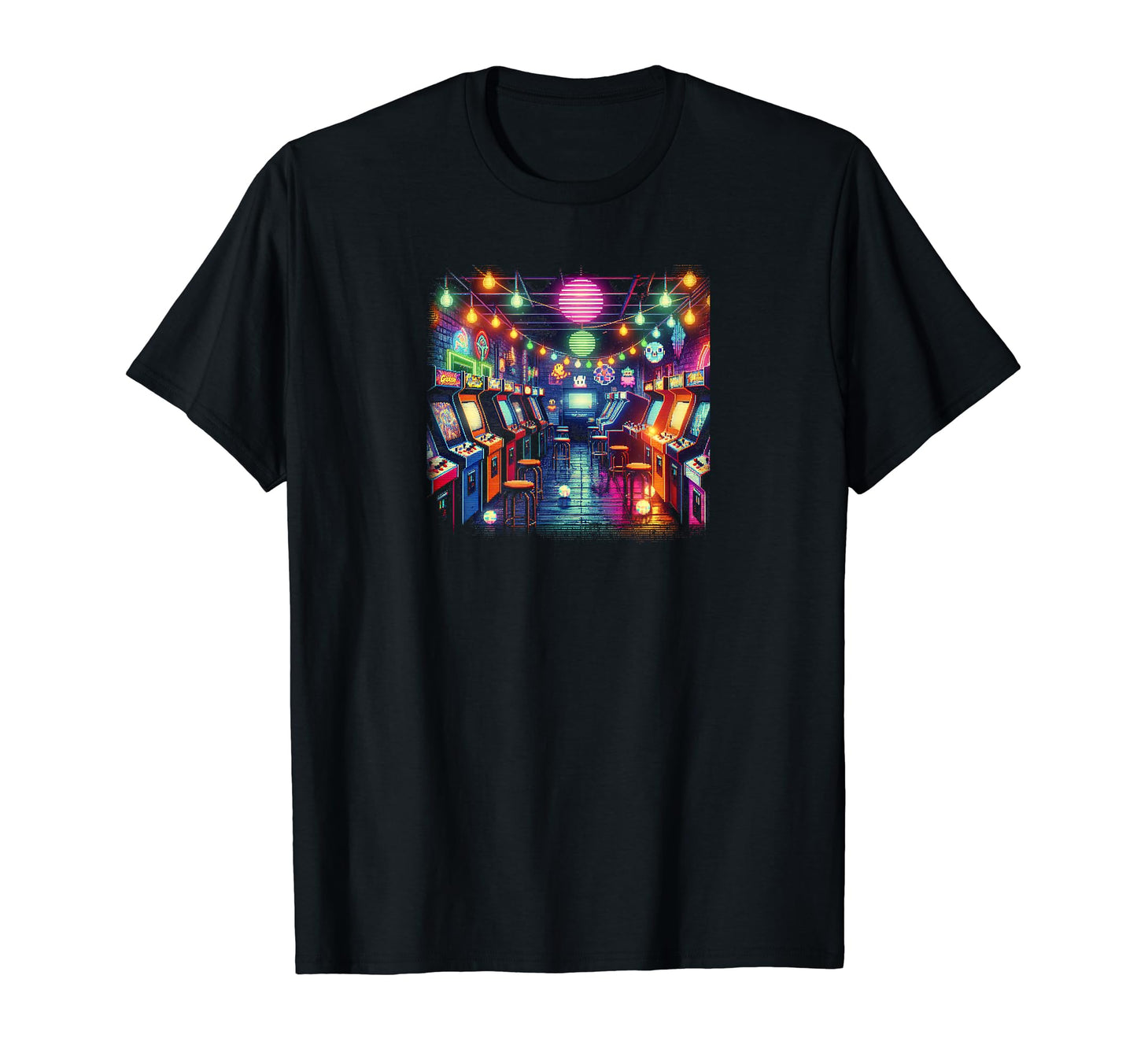 80S Arcade Alley T-Shirt - Graphic Print for Adults - T-Shirt, Sweatshirt, Hoodie