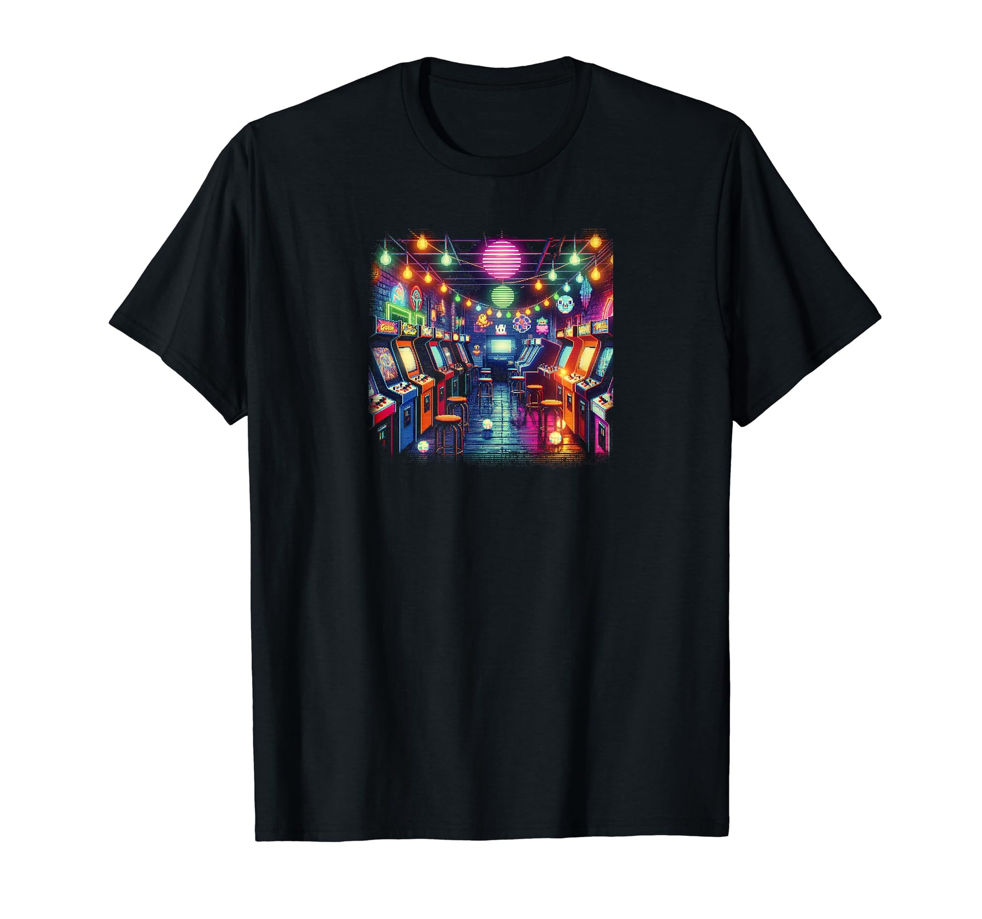 80S Arcade Alley T-Shirt - Graphic Print for Adults - T-Shirt, Sweatshirt, Hoodie